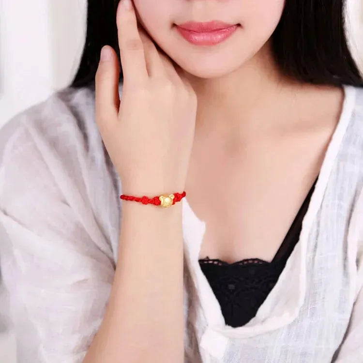 24K Pure Gold Bracelet for Women - 999 Solid Real Gold Bangle, Elegant & Romantic Classic Jewelry Gift for Anniversary, Valentine's Day, Birthday | Trendy & Upscale Fashion Accessory