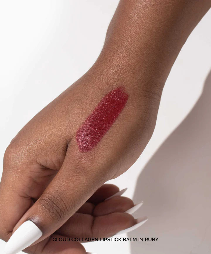 Cloud Collagen Lipstick & Cheek Balm - Hydrating Tint for Lips & Cheeks | Vegan, Cruelty-Free Makeup | Perfect for Everyday Wear & Special Occasions