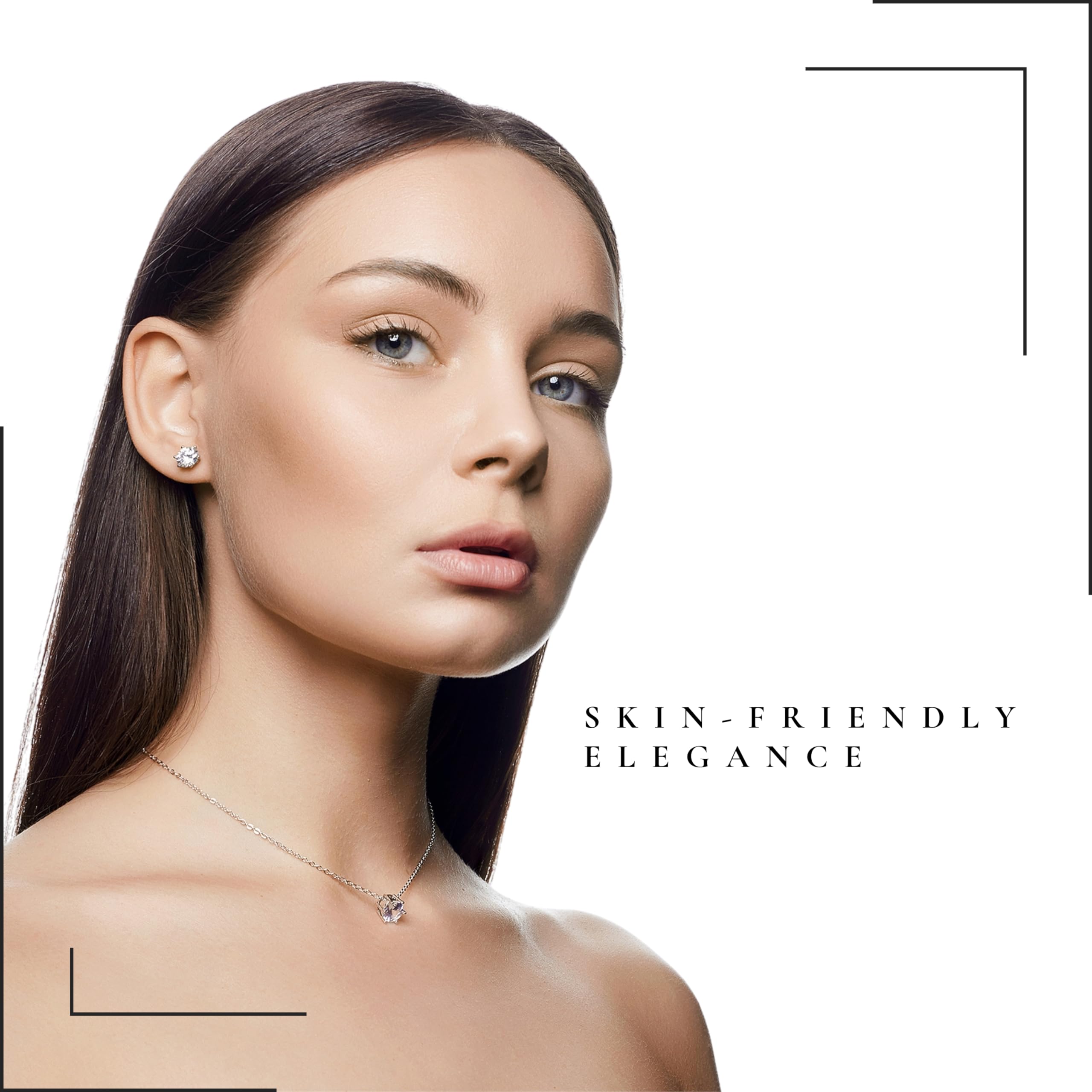925 Sterling Silver Stud Earrings for Women & Men - 1-2 Carat Round Cut Lab Grown Diamond or Moissanite Earrings | Hypoallergenic Luxury Jewelry Gift for Anniversary, Birthday & Special Occasions | Perfect for Everyday Wear, Date Nights & Formal Events