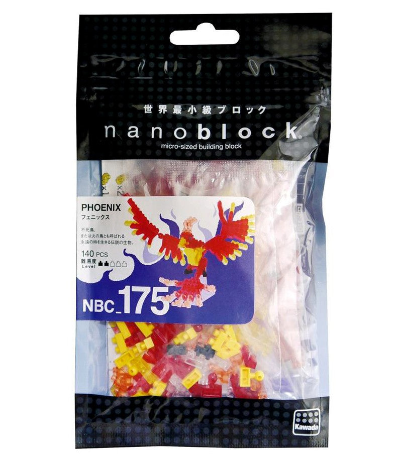 Nanoblock Phoenix Building Kit NBC 175 - Miniature Model for Collectors & Hobbyists - Perfect for Home Decor, Office Display & Creative Gift Ideas