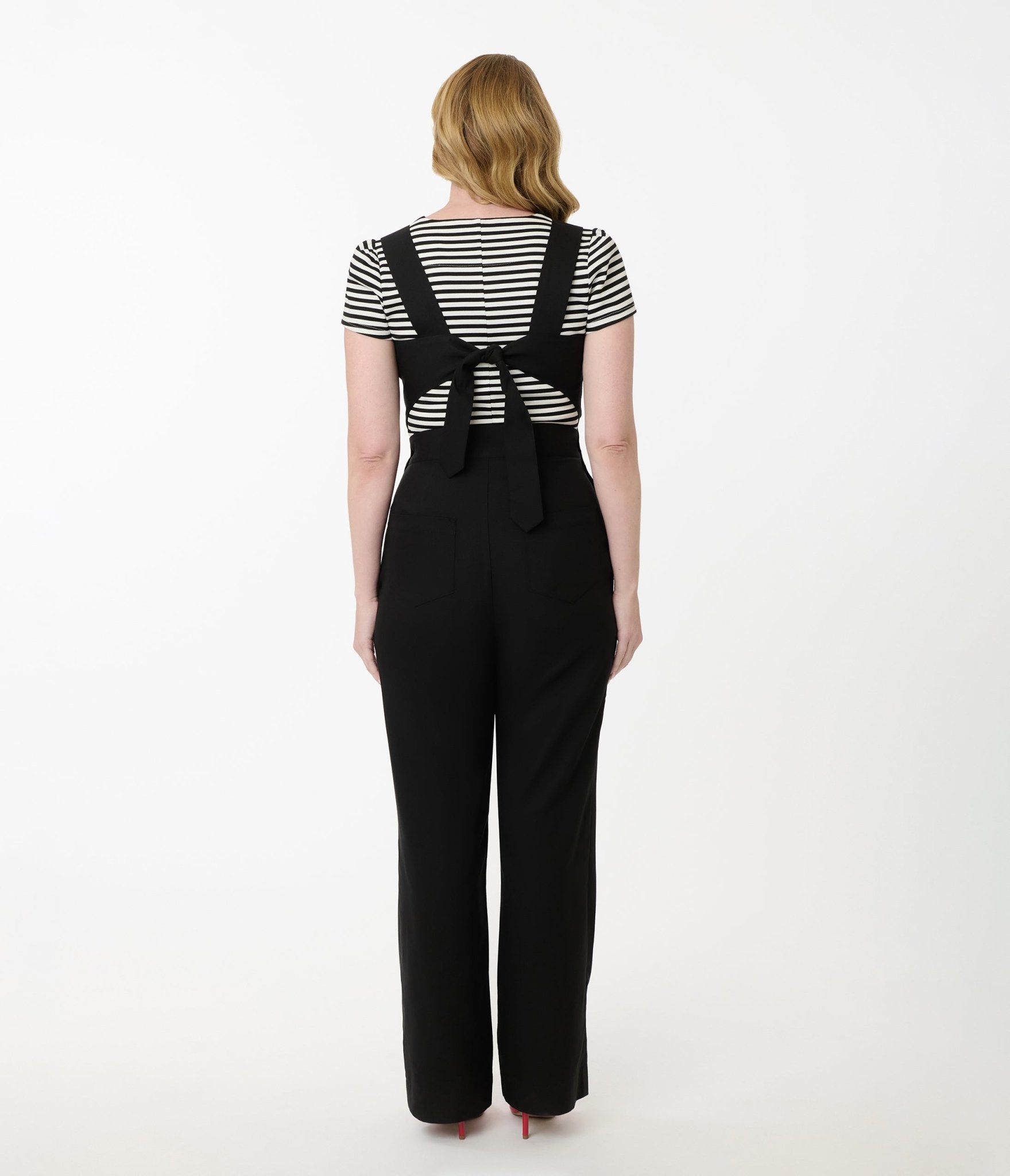 Vintage Black & Silver Sedgewick Jumpsuit for Women - Retro One-Piece Pantsuit - Perfect for 70s Theme Parties, Date Nights & Special Occasions