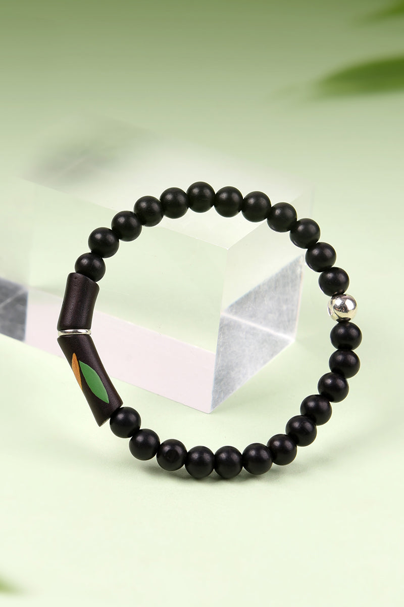 Handmade Bamboo Wood Couple Bracelets for Men & Women - Eco-Friendly Matching Love Jewelry Gift for Anniversaries, Weddings & Romantic Dates