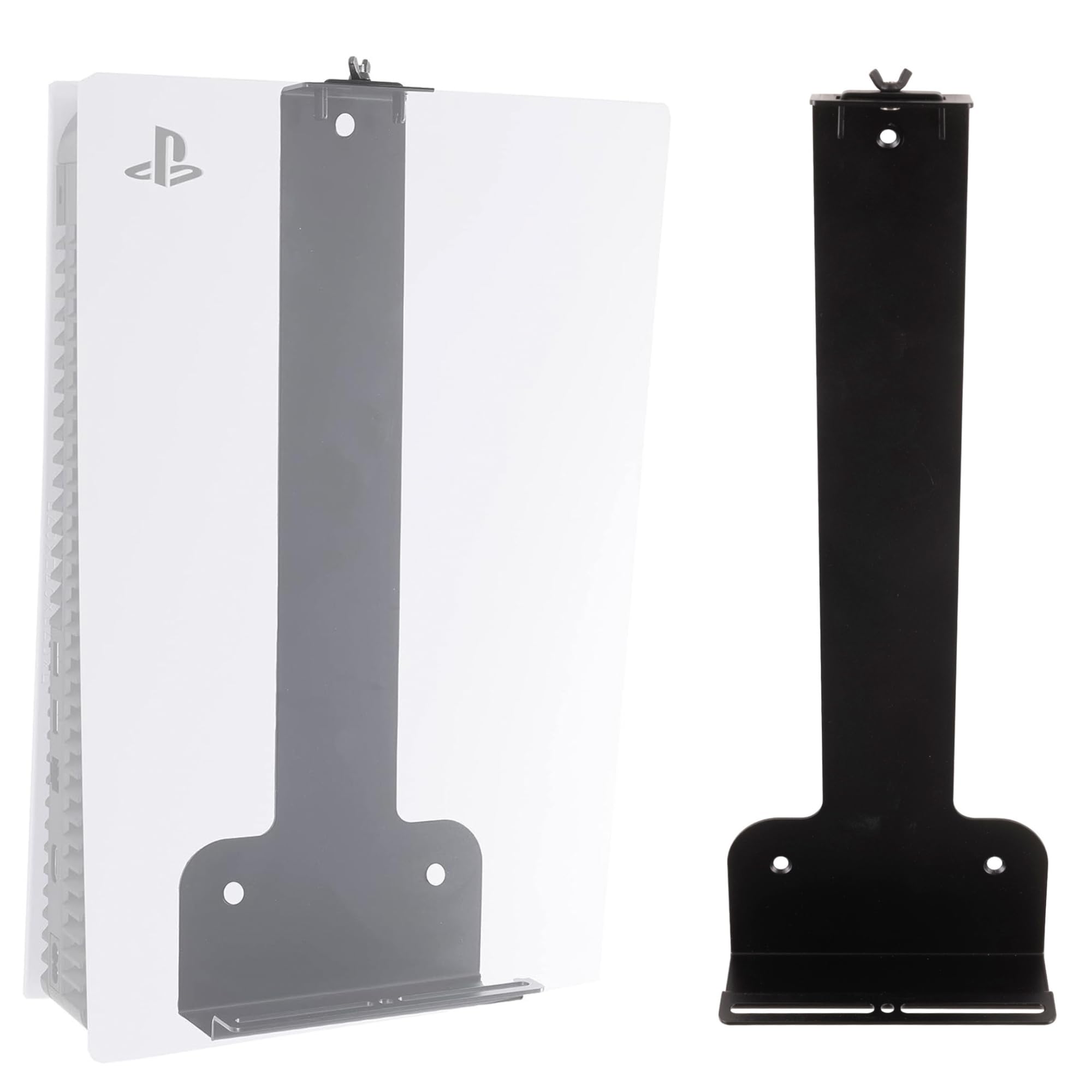 PS5 Wall Mount Bracket - Heavy Duty Steel Wall Mount for PlayStation 5 (Disc/Digital/Pro Versions) - UK Made Gaming Accessory - Perfect for Small Spaces & Organized Gaming Setup
