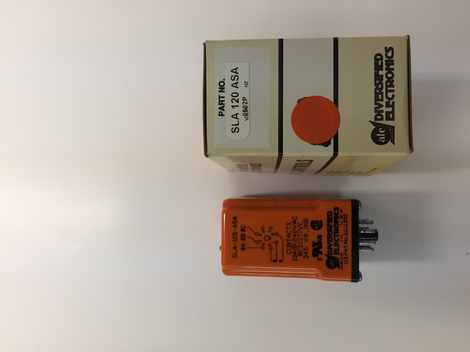 ATC SLA-120-ASA Relay Monitor | 95-130V Adjustable Voltage | Screwdriver Included | Octal Plug-in with Dust Cover | Ideal for Industrial Automation & Electrical Control Systems