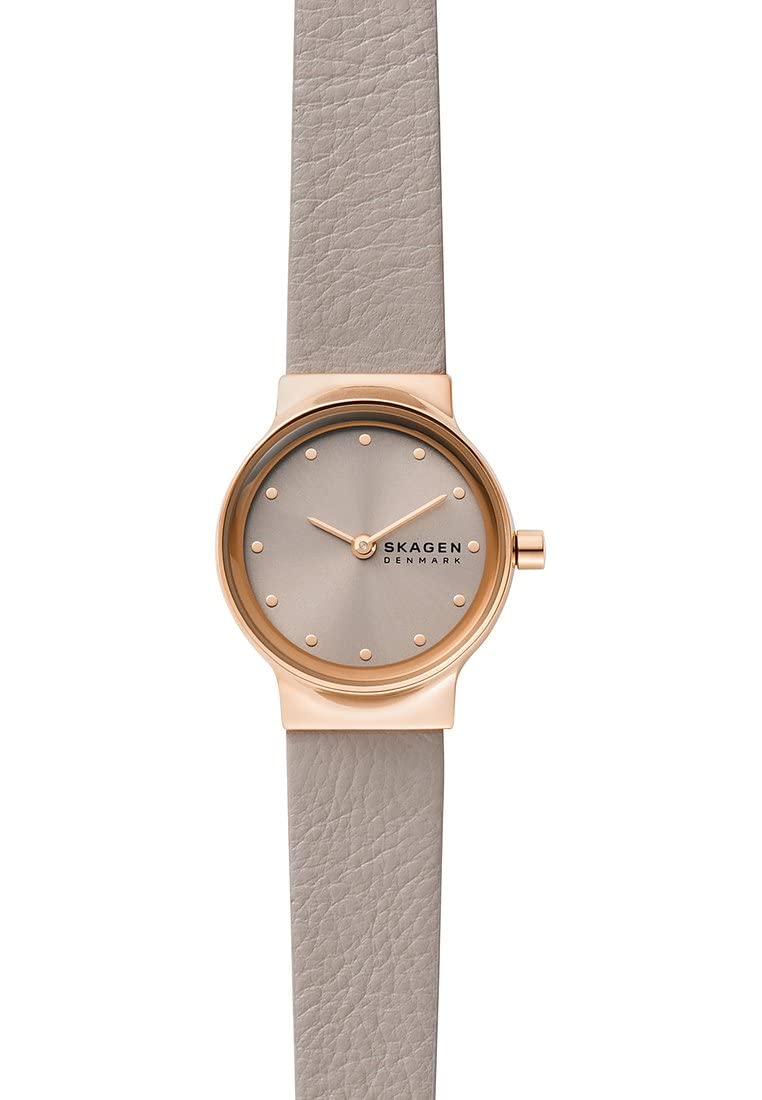 SKAGEN Freja Women's Watch - Quartz Movement, Stainless Steel or Leather Strap - Elegant Timepiece for Office, Date Night & Special Occasions