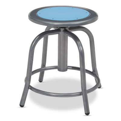 NPS 6800 Series Heavy Duty Height Adjustable Metal Swivel Stool - 300 lb Weight Capacity - Perfect for Office, Workshop, Kitchen & Industrial Use