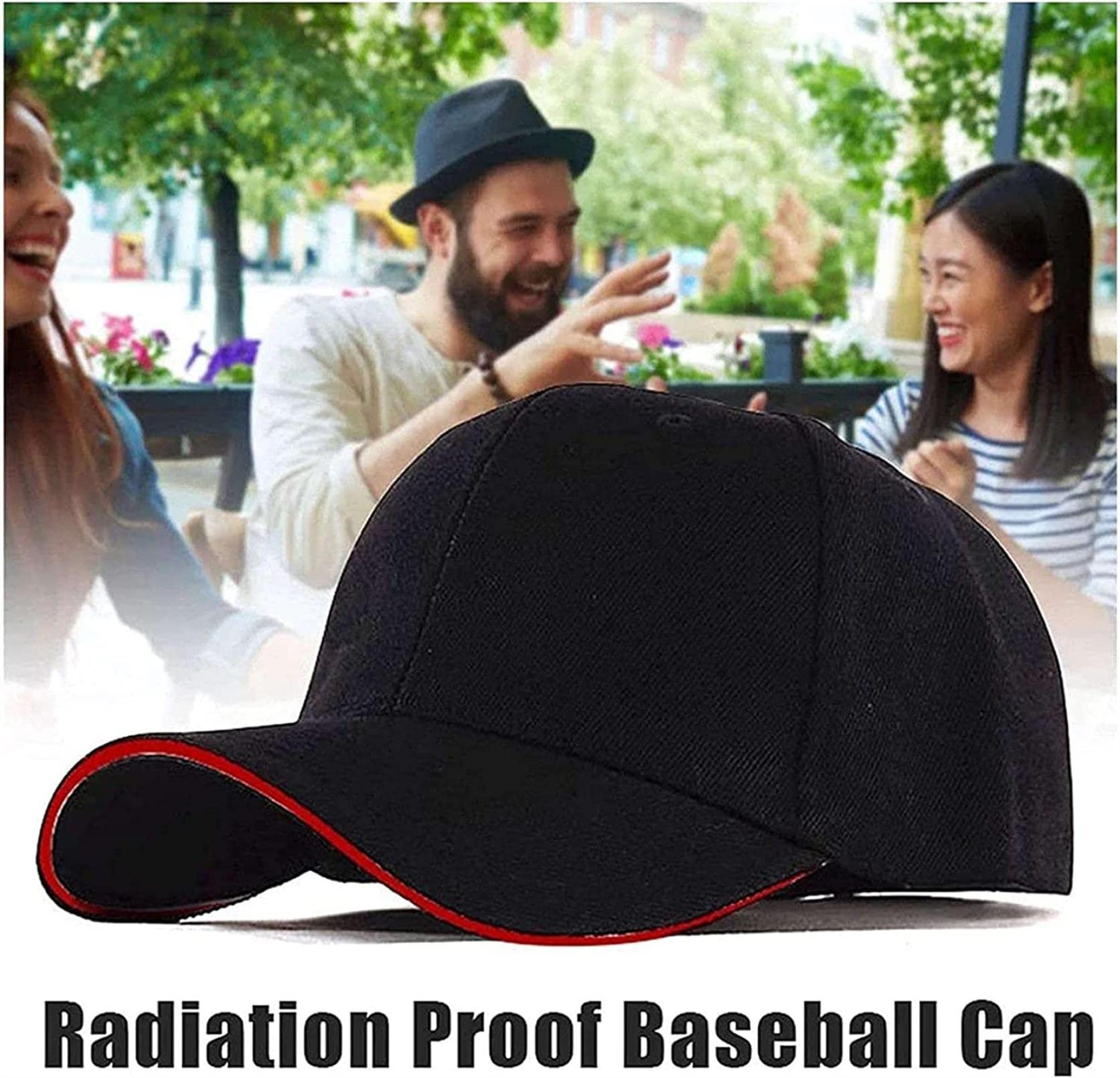 5G 4G EMF Radiation Protection Cap - Anti-RFID Shielding Hat for Cell Towers & WiFi - One Size Fits All (Black) - Perfect for Travel, Work & Daily Radiation Protection