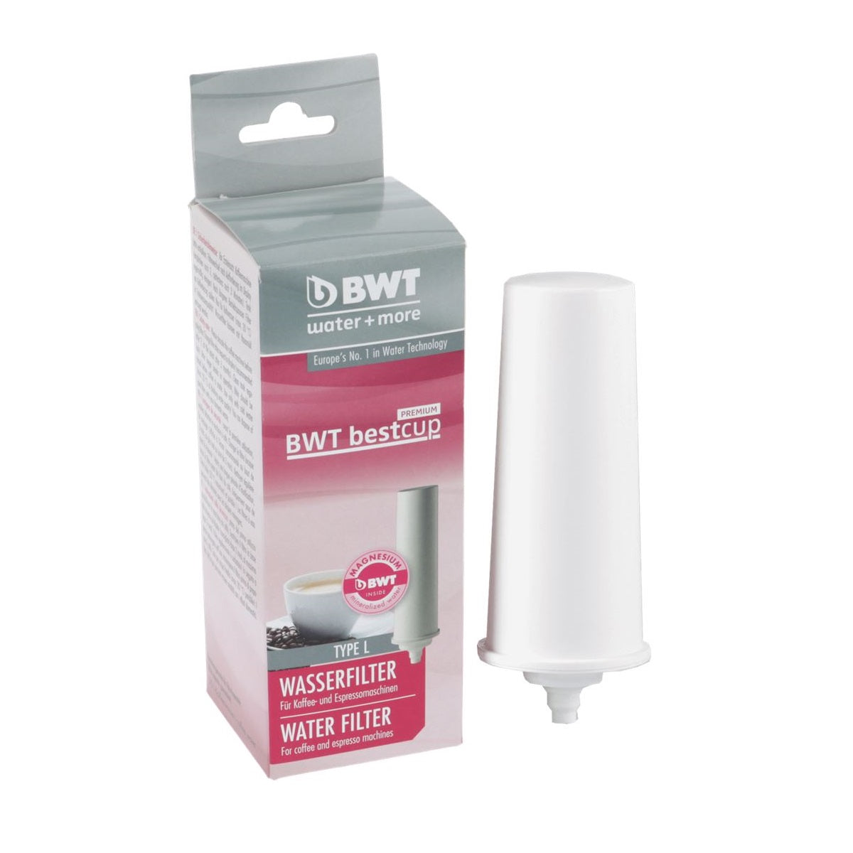 BWT Bestcup Premium Water Filter and Softener System - Removes Impurities & Softens Hard Water - Perfect for Home, Office, and Travel Use
