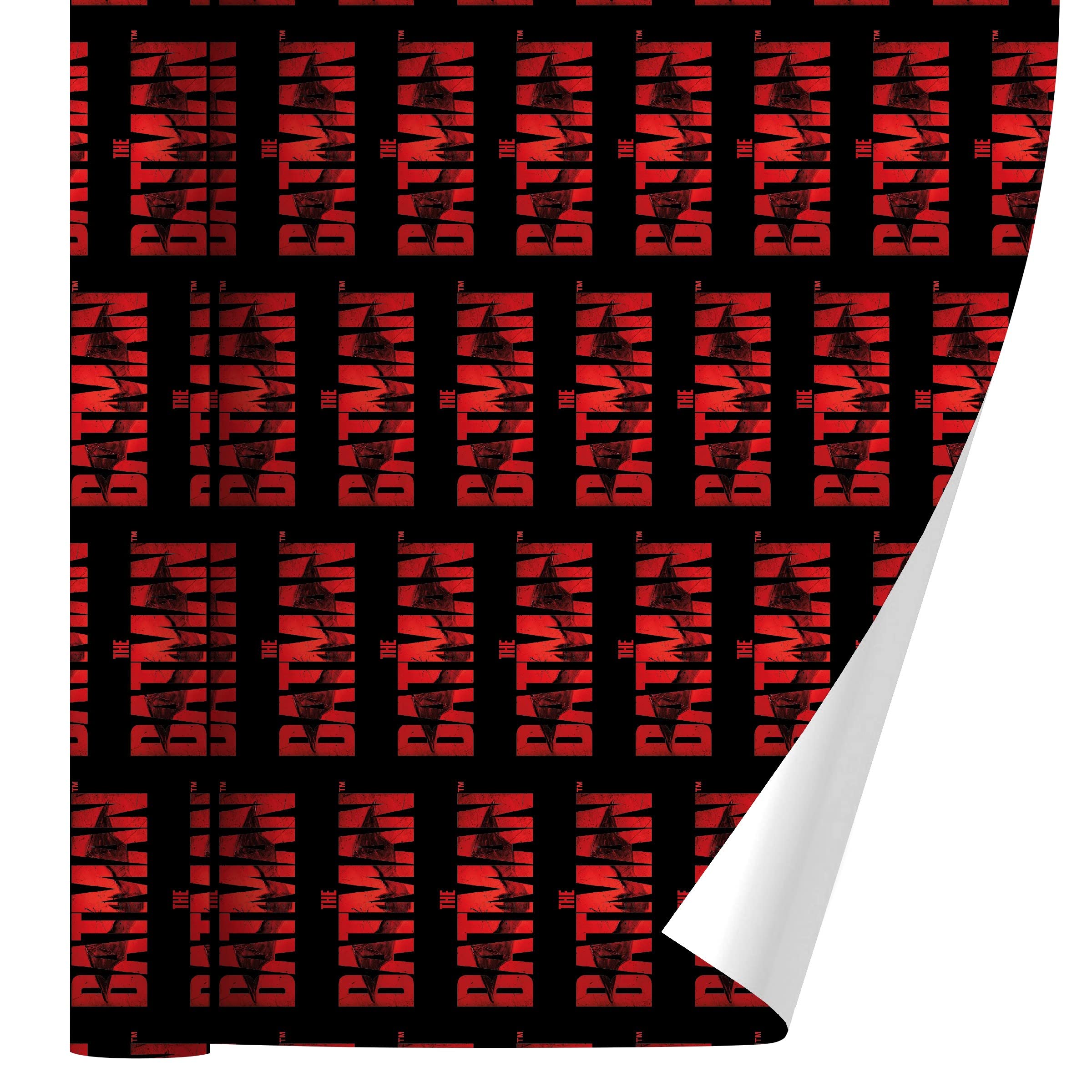The Batman Logo Gift Wrap Paper Rolls - Premium Superhero Wrapping Paper for Birthday Gifts, Christmas Presents & Party Decorations