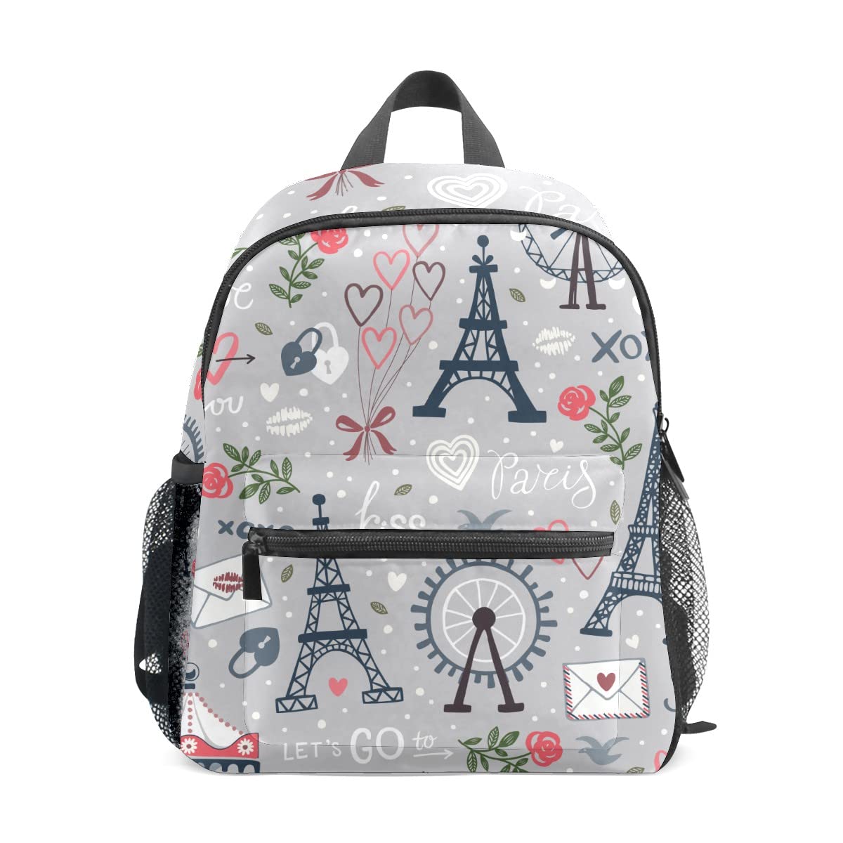 Retro Mini Backpack for Girls & Women - 12 Inch Cute Paris Eiffel Tower Small Backpack Purse, Unisex Travel & School Bag (Multi Color, One Size) - Perfect for School, Travel, Shopping & Daily Use