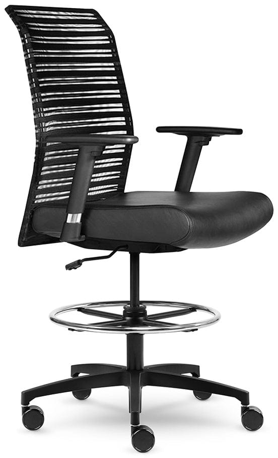 Allseating ZIP Mesh Back Drafting Chair [95019] - Ergonomic Office Chair for Architects, Designers & Engineers - Perfect for Home Office & Professional Workspaces