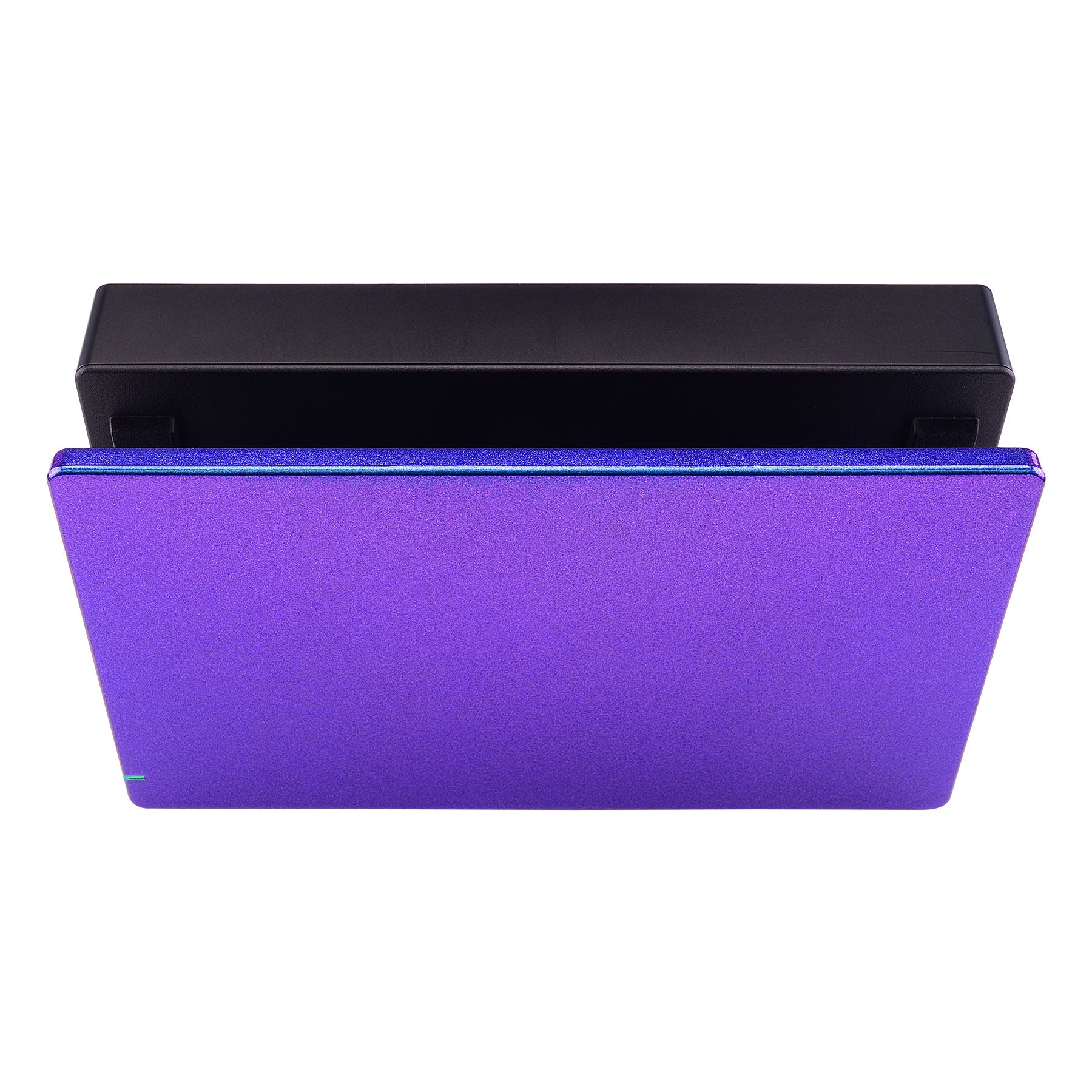 eXtremeRate Custom Replacement Faceplate for Nintendo Switch Charging Dock - Chameleon Purple Blue | Durable & Easy to Install | Perfect for Gaming Setup & Home Decor