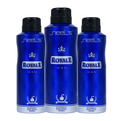 Neel's Unisex Deodorant Body Spray - Long Lasting Fragrance, Premium Deodorant for Men & Women, Pack of 3 (200ml Each) - Perfect for Gym, Work & Everyday Freshness