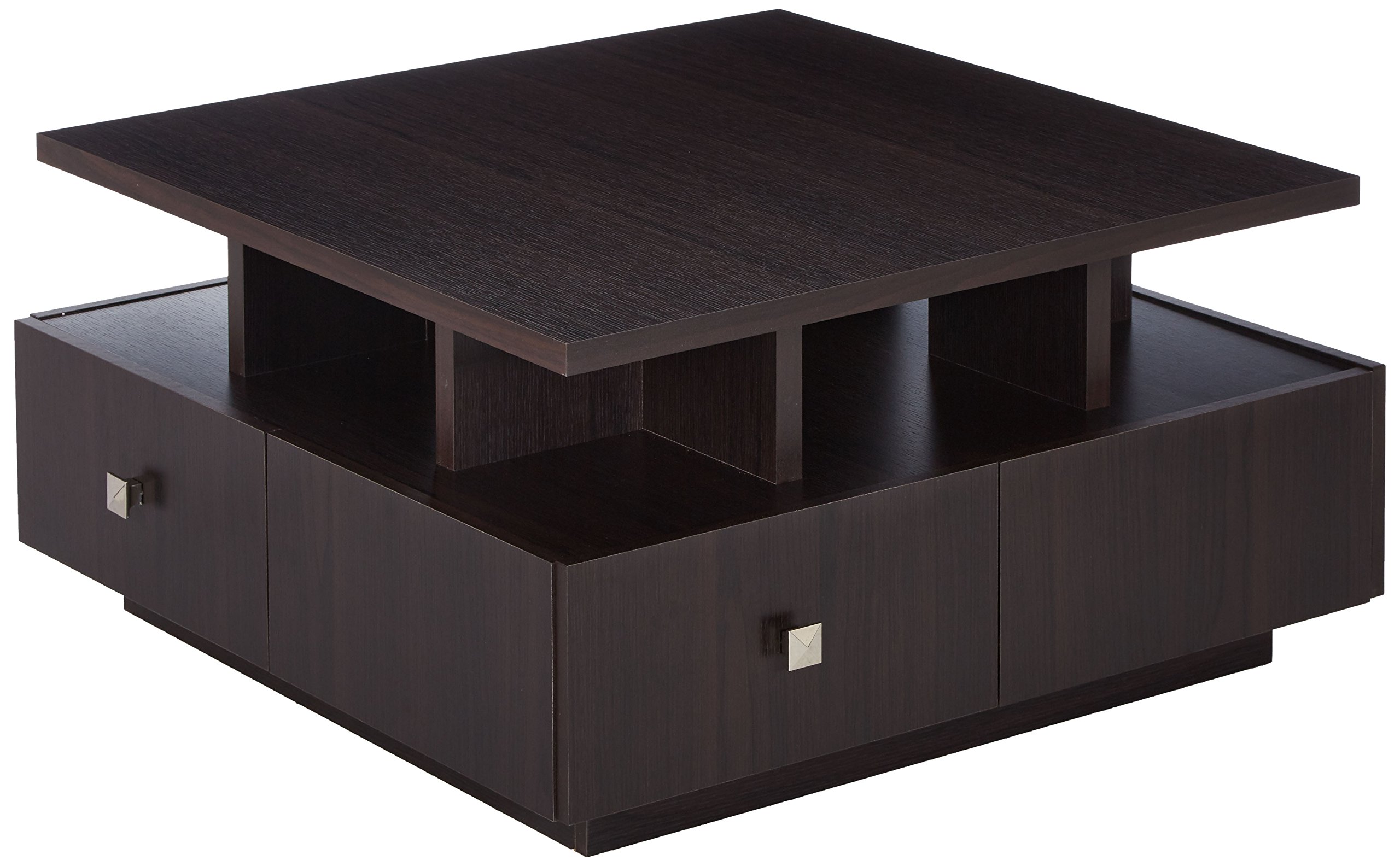 24/7 SHOP AT HOME Coffee Tables - Modern Espresso Finish Living Room Furniture for Home & Office Use