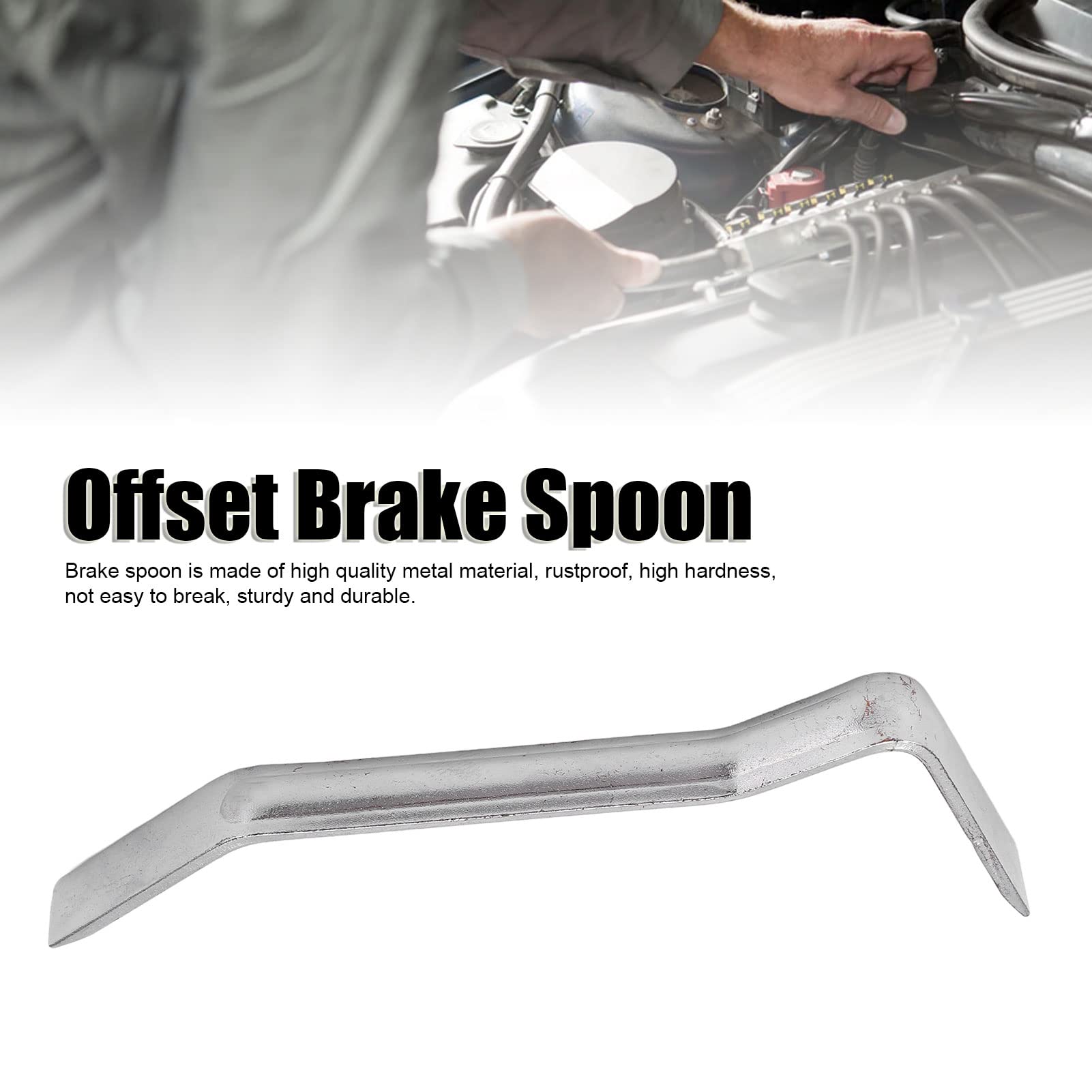 KIMISS Professional Metal Offset Brake Spoon - Universal Car Brake Adjusting Tool for Auto Repair & Maintenance | Perfect for DIY Mechanics & Professional Technicians