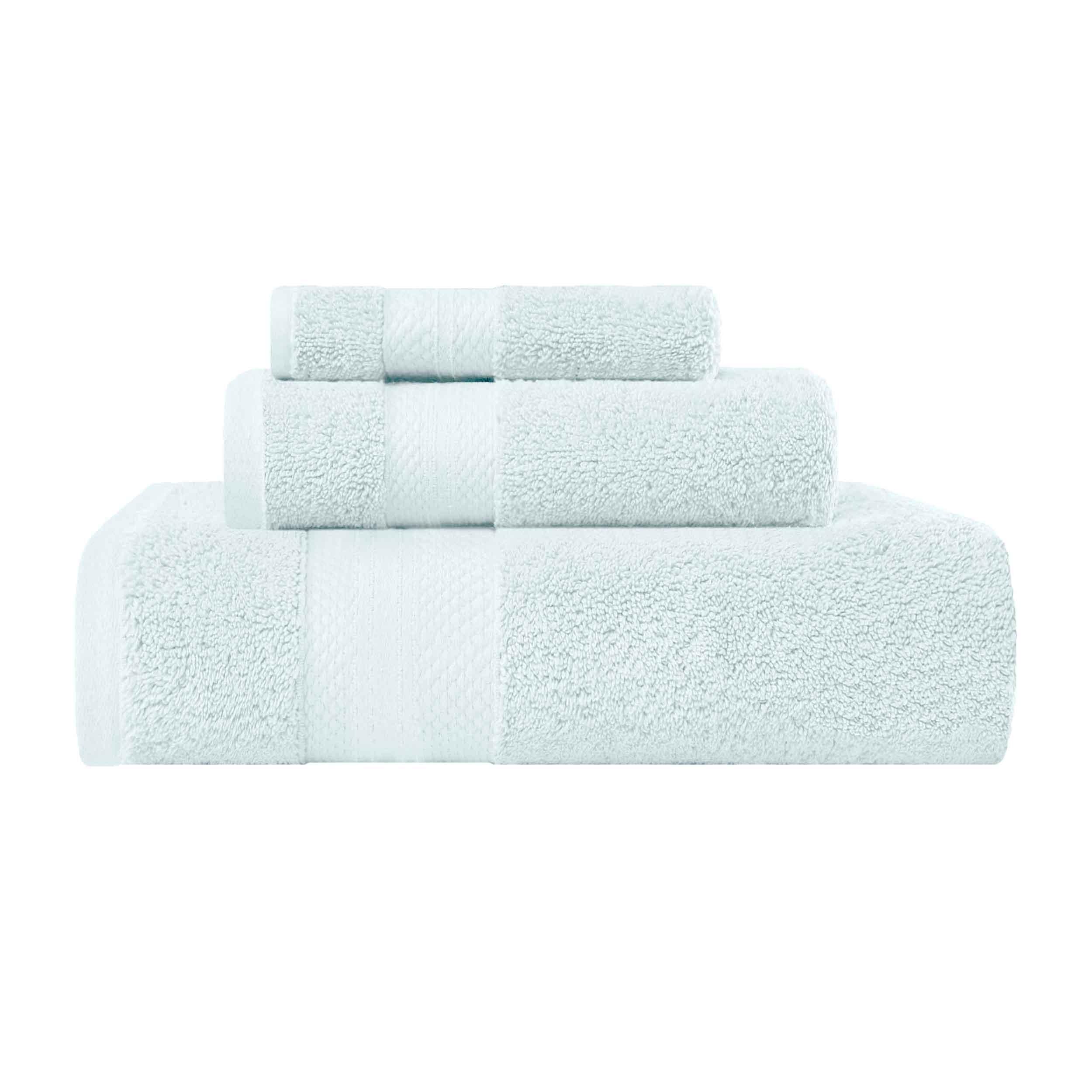 Premium Turkish Cotton 3-Piece Ultra Plush Bath Towel Set - Highly Absorbent, Soft & Luxurious for Spa, Bathroom, and Beach Use