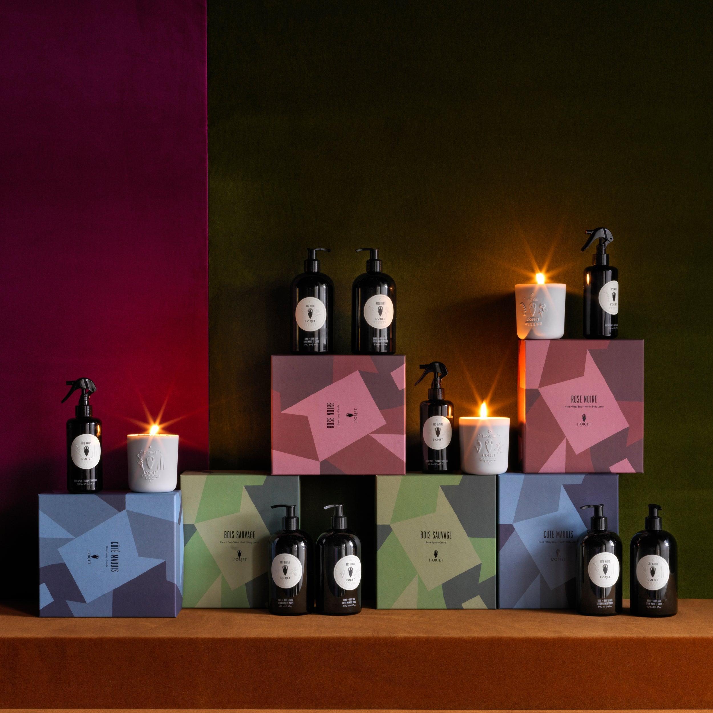 Côté Maquis Room Spray and Candle Gift Set - Lavender Scented Home Fragrance for Relaxation & Aromatherapy | Perfect for Bedroom, Bathroom, and Living Room Decor
