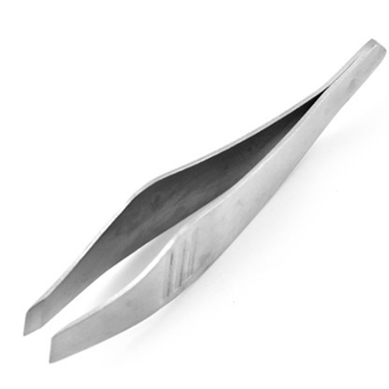 Premium Stainless Steel Hair Removal Tweezers - Fish Bone Tweezer & Food Clips Set for Cooking, Beauty & First Aid - Angled Ham Tweezers for Professional Chefs & Home Use (Silver)
