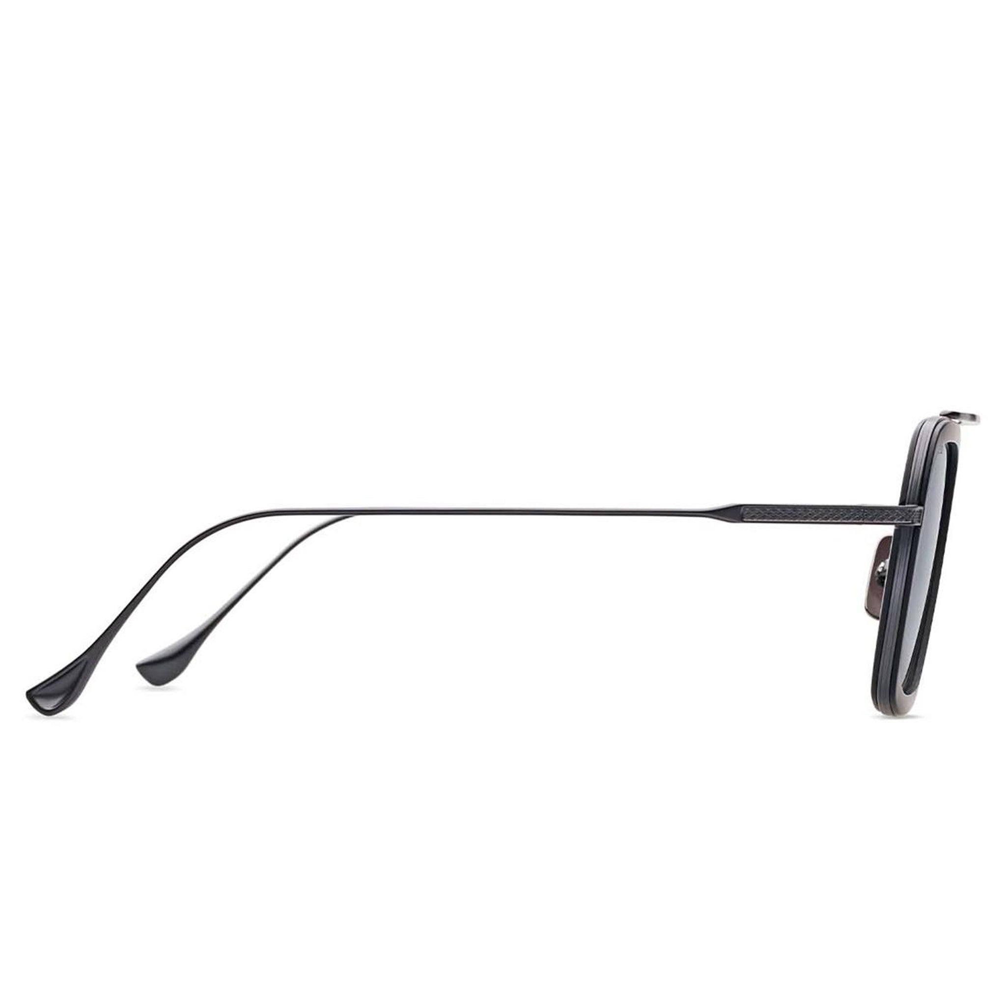 Dita Eyewear 7806 Flight 006 Black Iron Matte Black Polarized Sunglasses for Men & Women - UV Protection, Luxury Aviator Style for Driving, Travel & Outdoor Activities