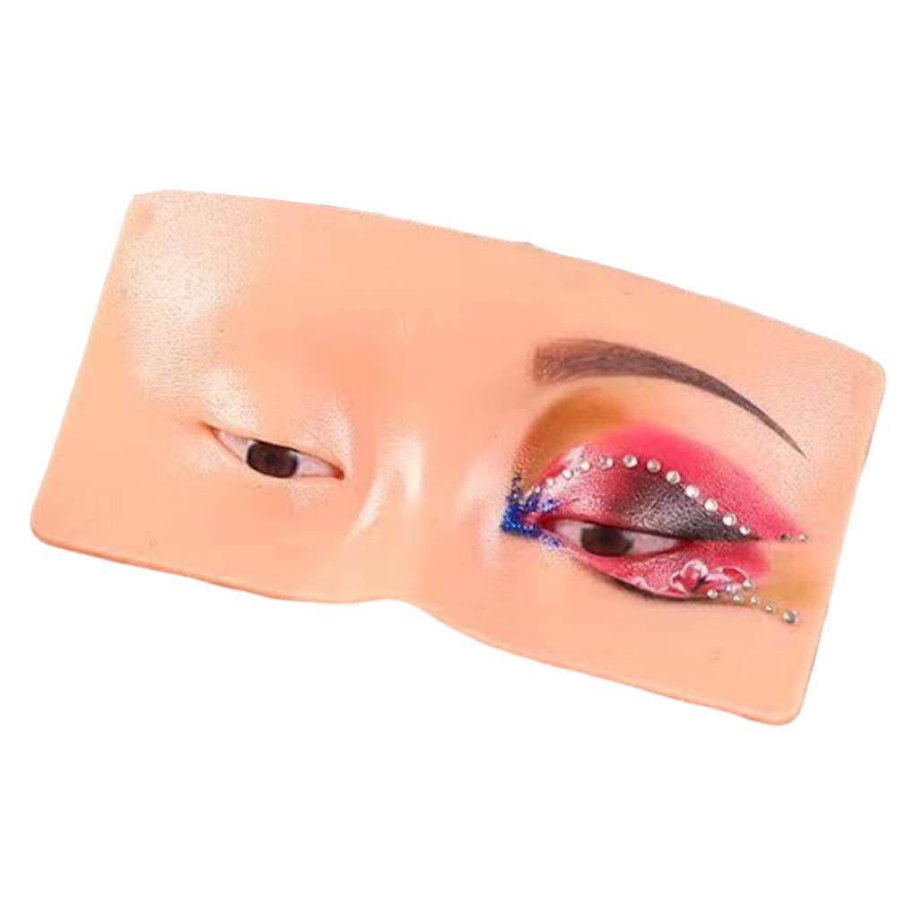 BOKIOESDE Reusable Washable Makeup Practice Board - Eyeshadow Eyeliner Eyelash Display Face Model for Beauty Training & Salon Practice | Perfect for Makeup Artists, Students, and Home Use