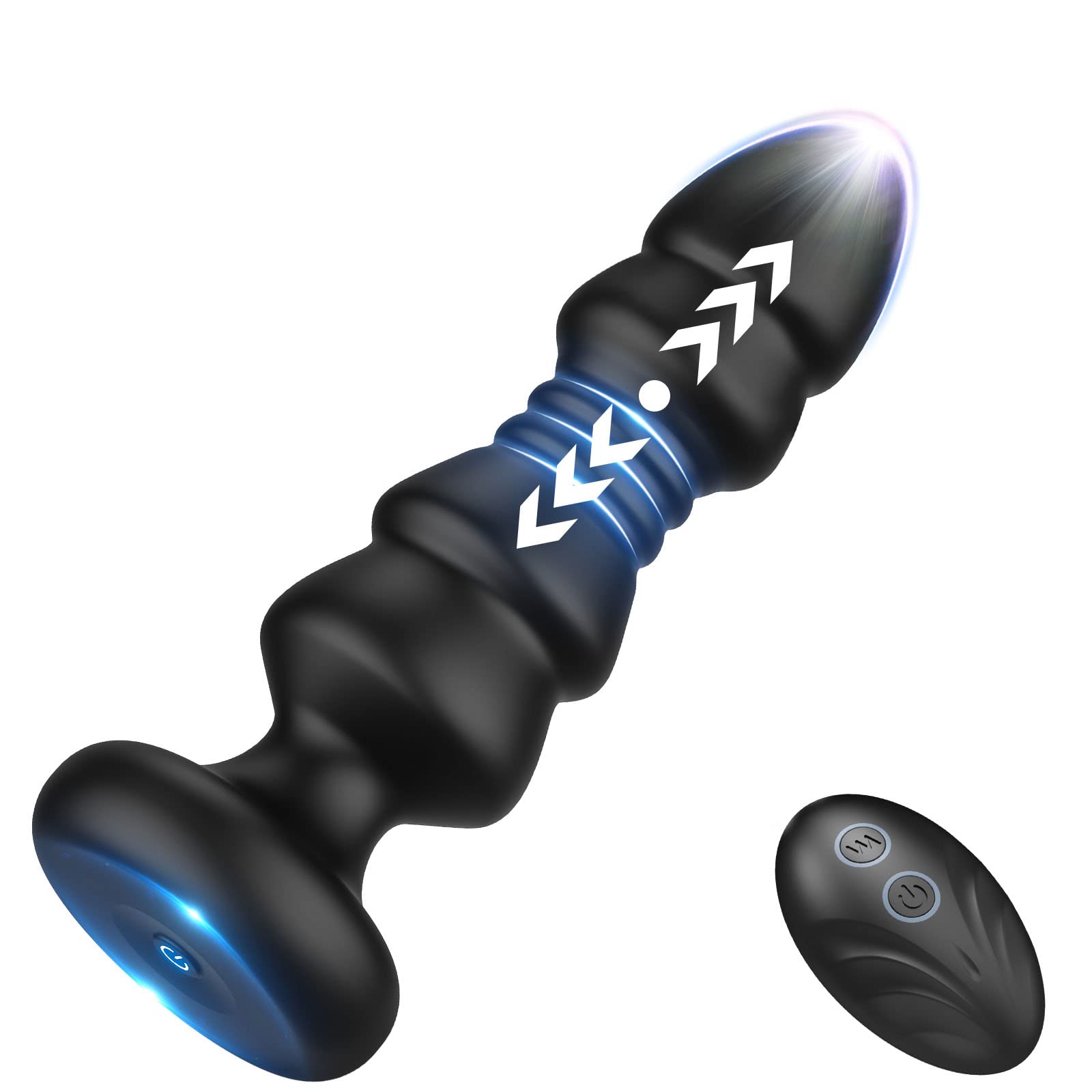 Remote Control Vibrating Anal Plug with Thrusting & 5 Vibration Modes - Prostate Massager for Men & Women, G-Spot Stimulator, Perfect for Couples Play & Solo Pleasure
