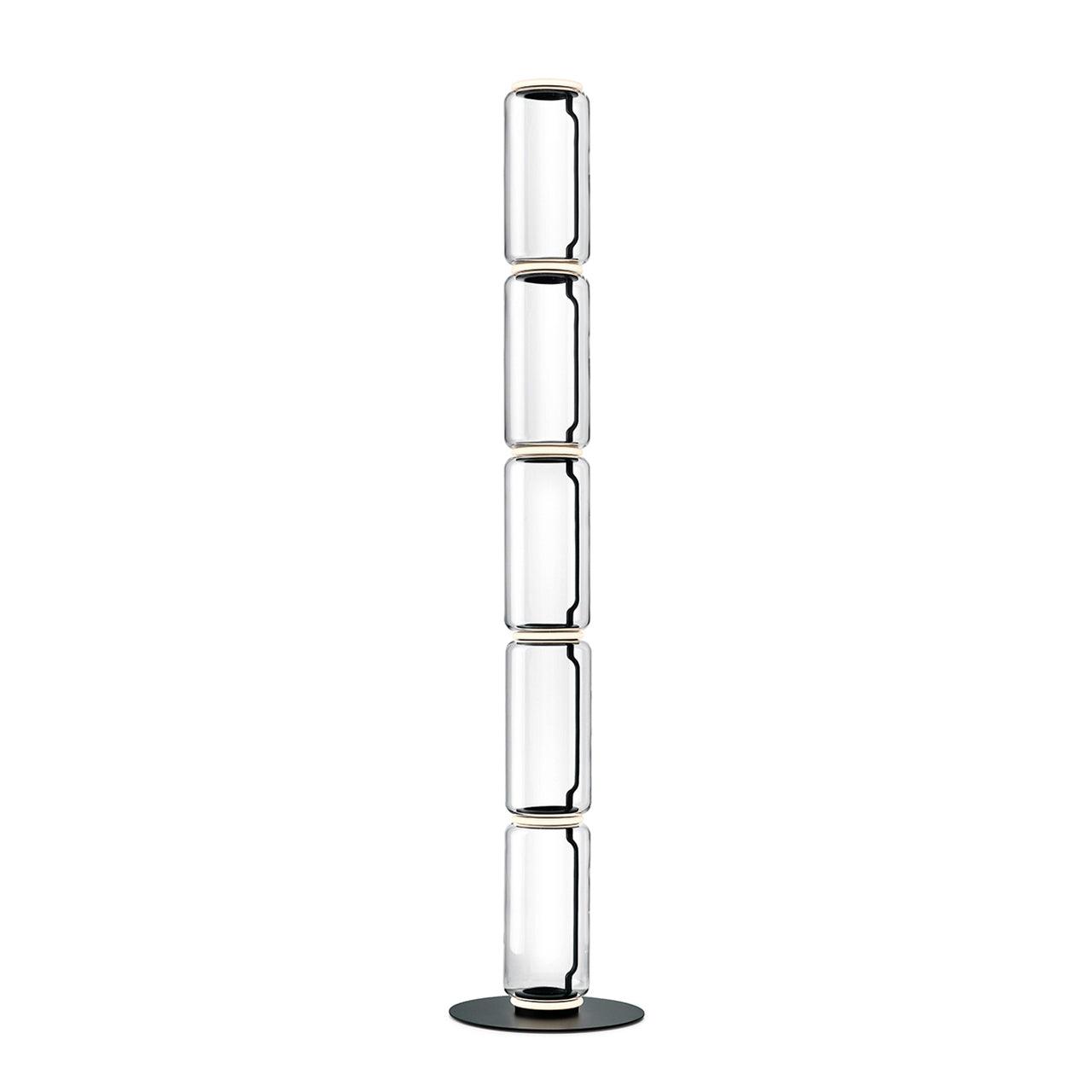 Modern Bamboo Glass Floor Lamp - Elegant Home Decor for Living Room, Bedroom & Office - Perfect for Ambient Lighting & Relaxation