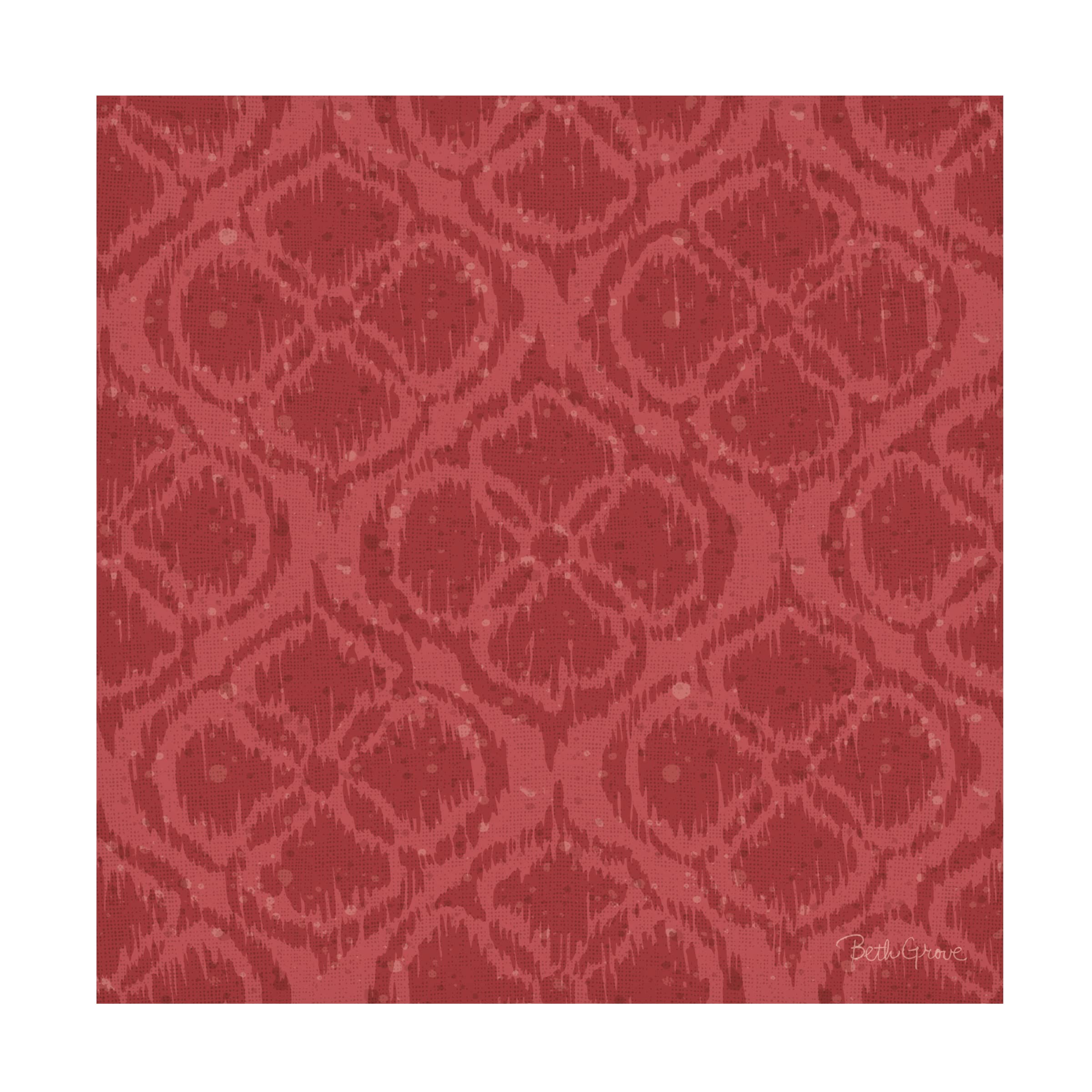 Beth Grove 'Harvest Bouquet Pattern VD' Floral Canvas Wall Art - Handmade Home Decor for Living Room, Bedroom & Office