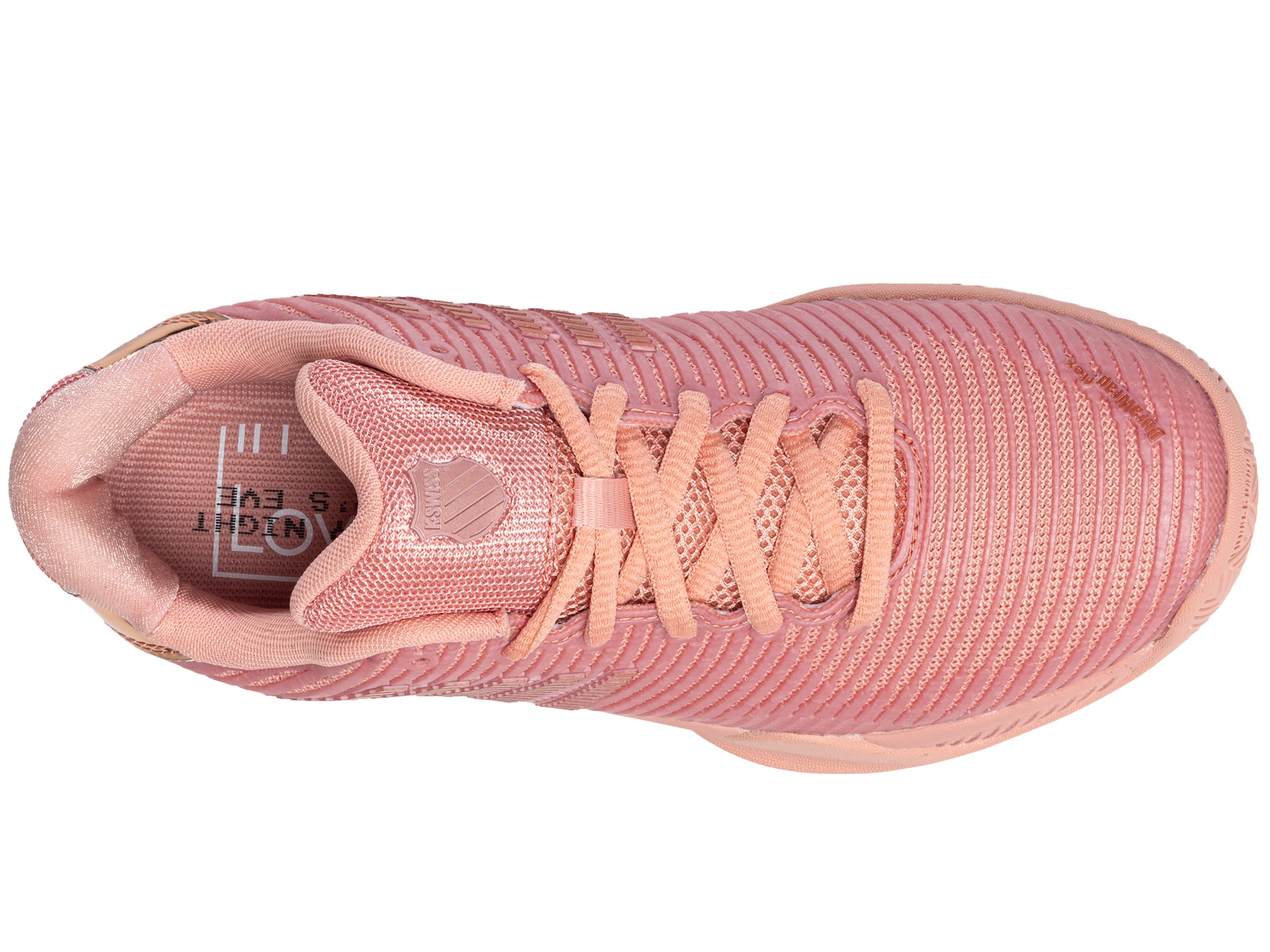 Hypercourt Express 2 Lucky in Love Tennis Shoes - Mellow Rose/Rose Gold Women's Athletic Sneakers for Court Sports & Casual Wear