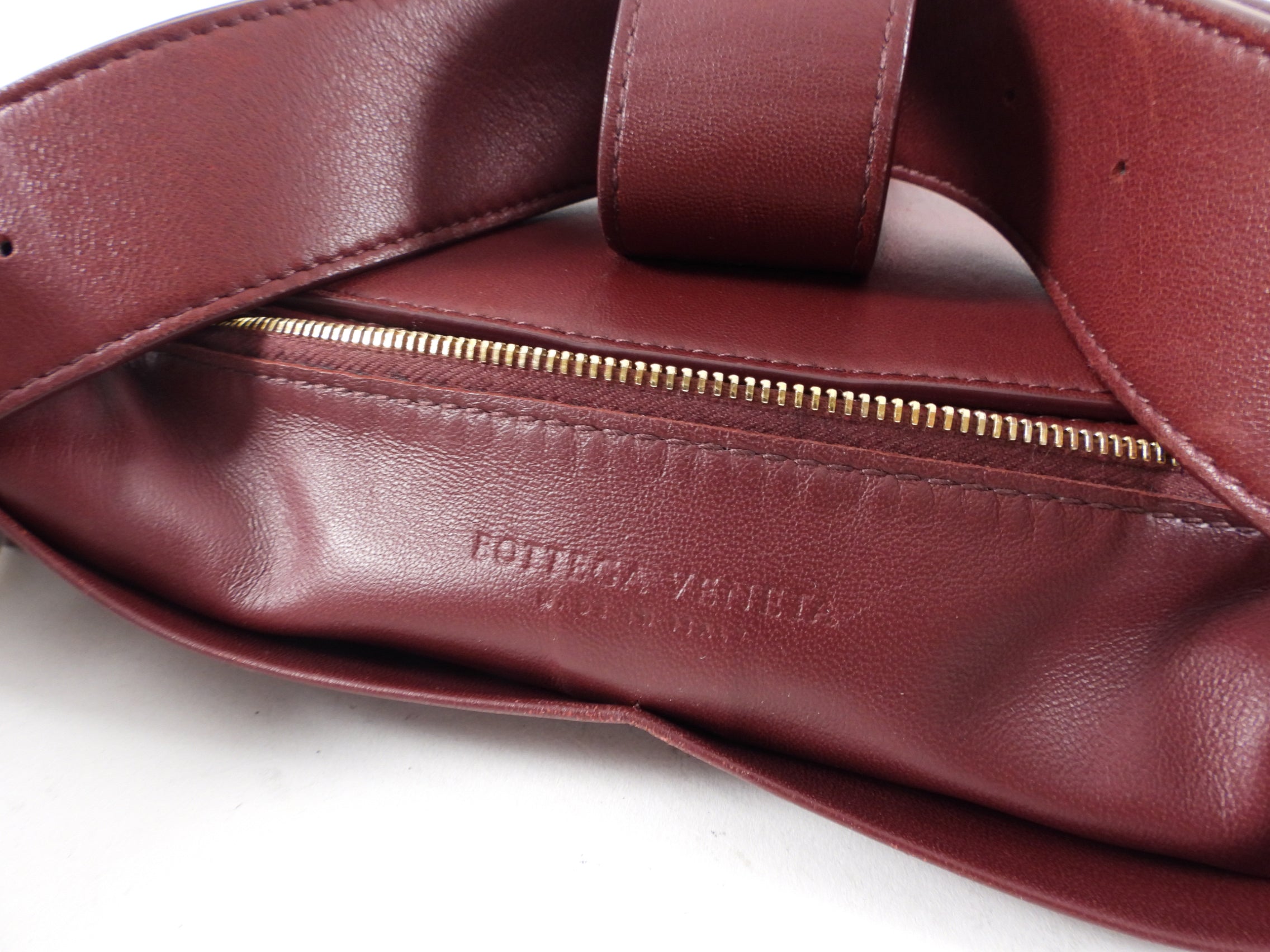 Bottega Veneta Burgundy Marie Satchel Bag - Luxury Leather Handbag for Women, Perfect for Work, Travel & Evening Events