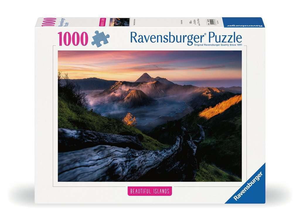 Ravensburger 1000-Piece Beautiful Islands Mount Bromo Jigsaw Puzzle for Adults & Teens 14+ - Stunning Landscape & Nature Scenery - Perfect for Family Game Night & Relaxation