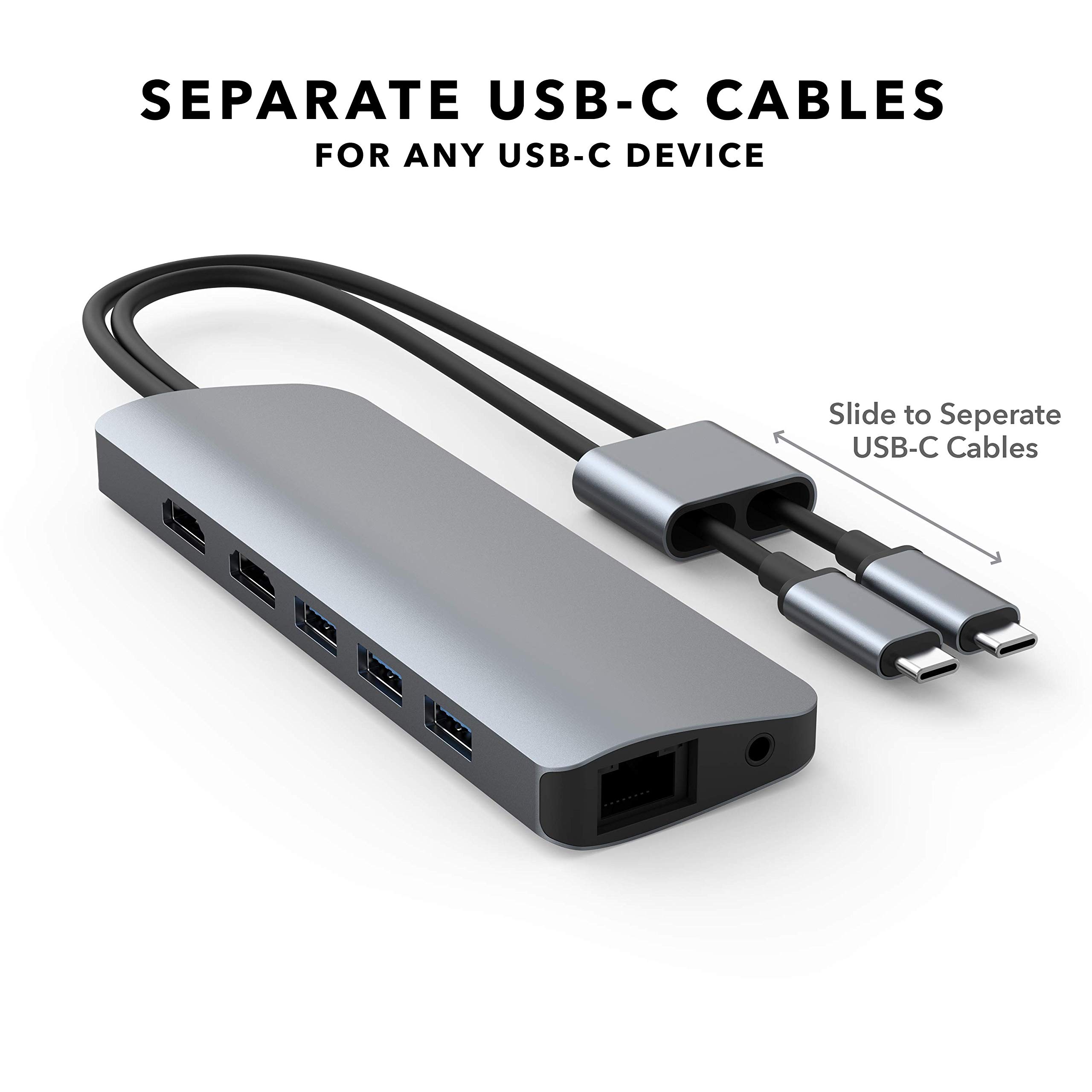 TOTU 9-in-1 USB C Hub Docking Station with Triple Display, Dual 4K HDMI, VGA, 100W PD Charging, 3 USB 3.0 Ports & TF/SD Card Reader - Compatible with MacBook Pro/Air & Type-C Laptops - Perfect for Home Office, Gaming & Multi-Tasking
