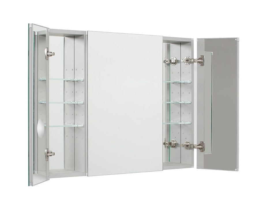 Aquadom Royale 48x30 Triple Door Bathroom Medicine Cabinet - Perfect for Bathroom Storage & Organization