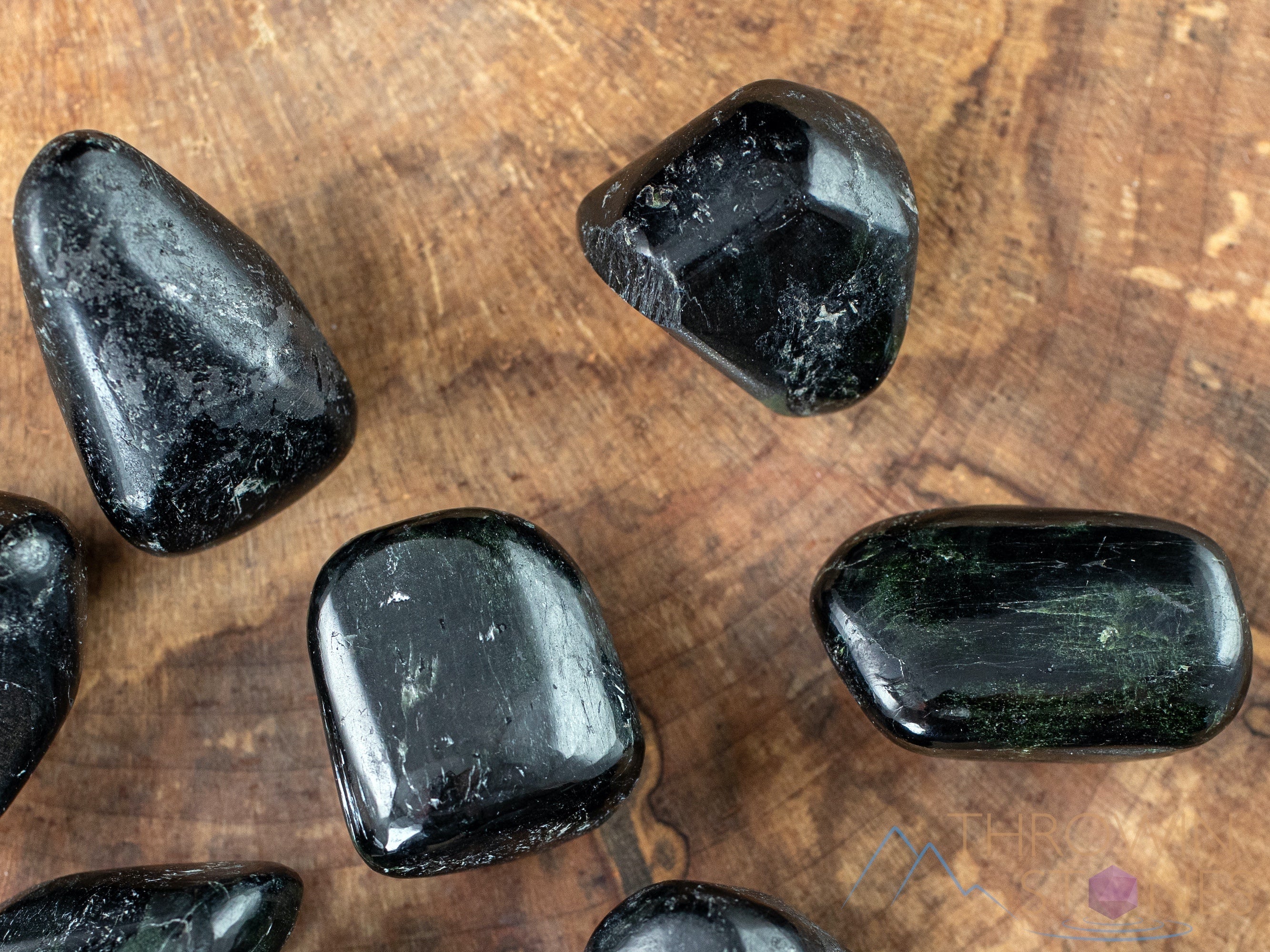 Black Star Diopside Tumbled Stones - Natural Healing Crystals for Meditation, Reiki, and Chakra Balancing - Self Care Gemstones for Relaxation & Spiritual Growth (E1447)