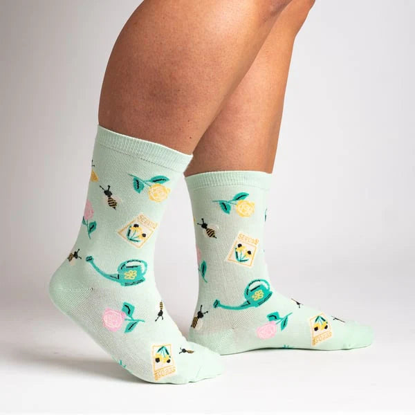Sock It To Me Crew Socks - Cute Love Pattern Cotton Socks for Women & Men - Perfect for Casual Wear, Gifts & Everyday Comfort