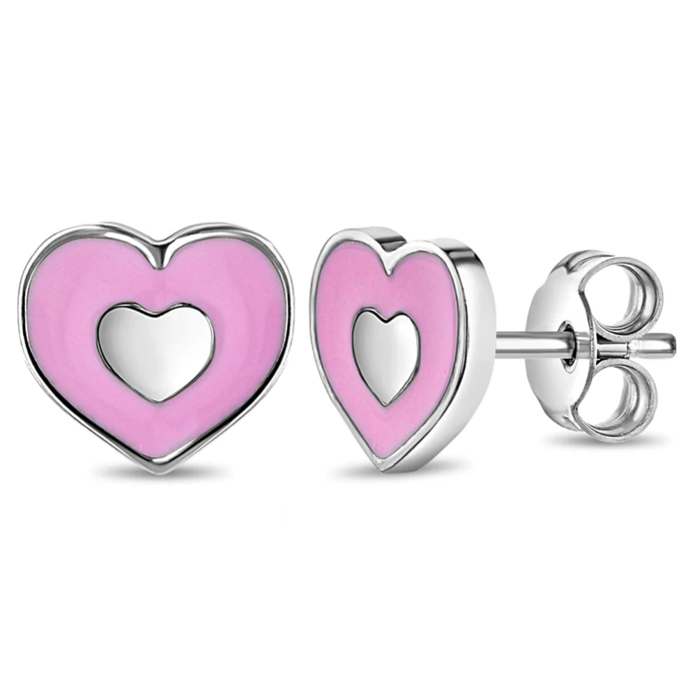 Kids' Groovy Heart Earrings - Cute & Stylish Jewelry for Girls | Perfect for Parties, Gifts & Everyday Wear