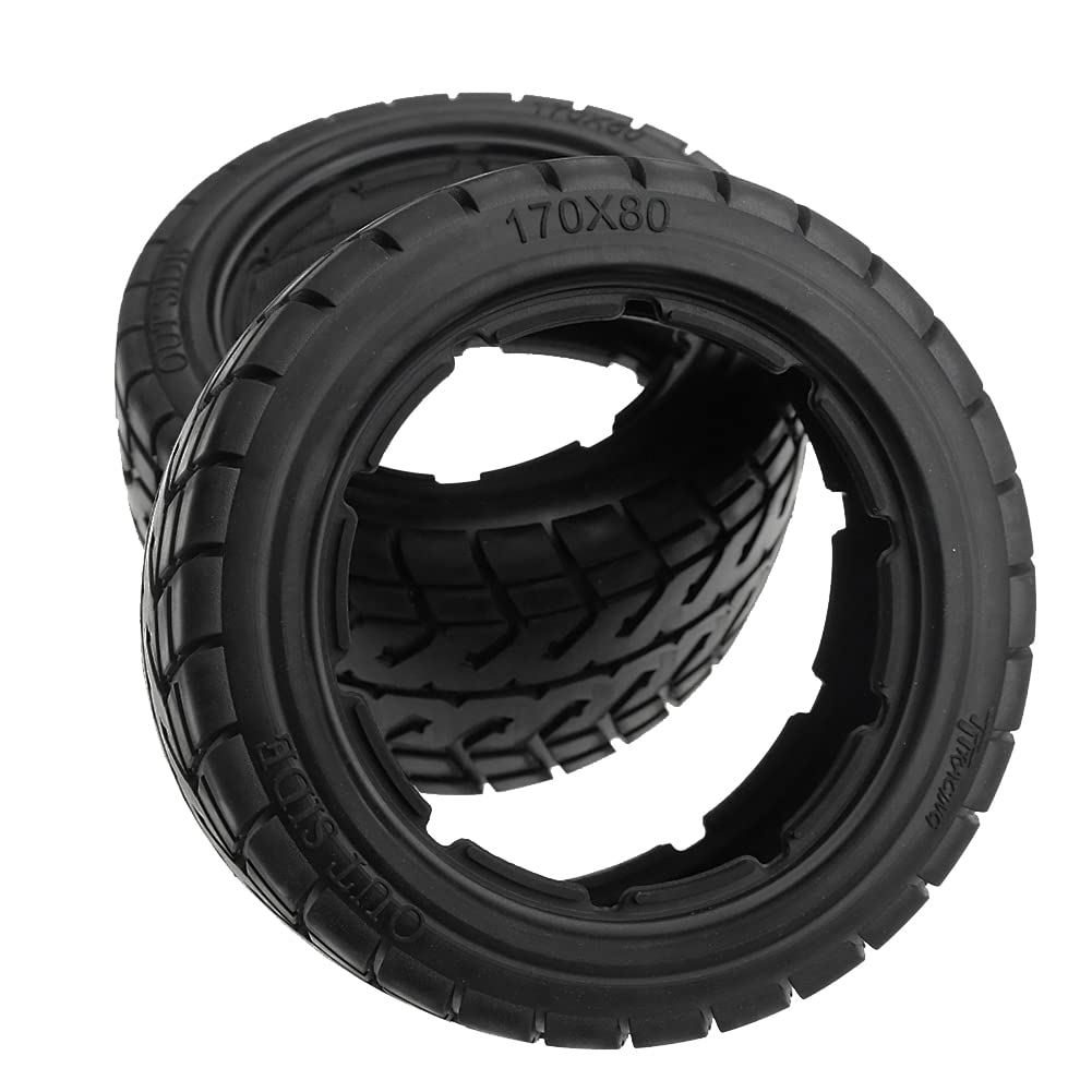 1:5 Scale RC High Simulation Fabric Rear Onroad Tires (2PCS) - Compatible with HPI ROFUN ROVAN Kingmotor Baja 5B SS - Perfect for Off-Road Racing and RC Car Upgrades