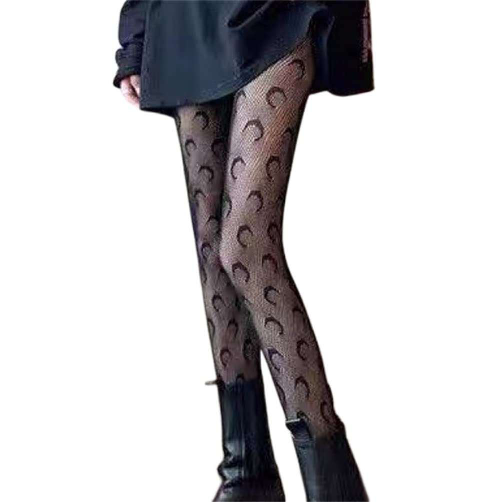 Goth Fishnet Socks Punk Skull Tights Sheer Pantyhose Stockings for Women - Gothic Fashion, Halloween Costume, Punk Outfits & Nightclub Wear