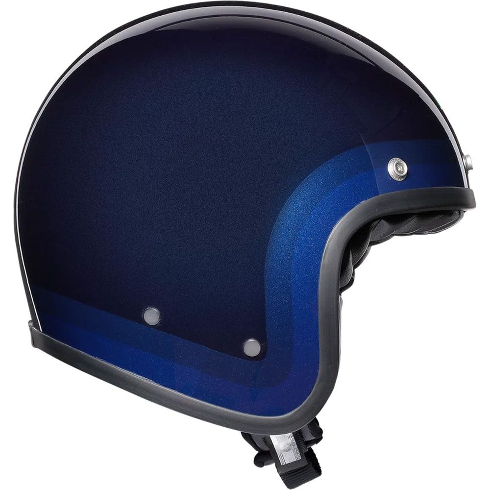 AGV X70 Trofeo Blue Full Face Motorcycle Helmet - DOT & ECE Certified - Lightweight Carbon Fiber Shell - for Racing, Street Riding & Commuting