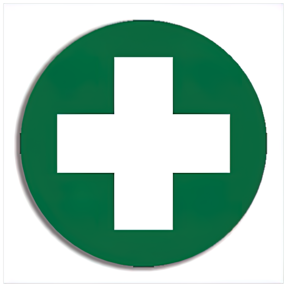 First Aid Cross Sticker 5x5cm (2x2in) - 5-Pack Self-Adhesive Medical Emergency Labels for First Aid Kits, Equipment & Safety Supplies - Perfect for Hospitals, Schools & Workplace Safety