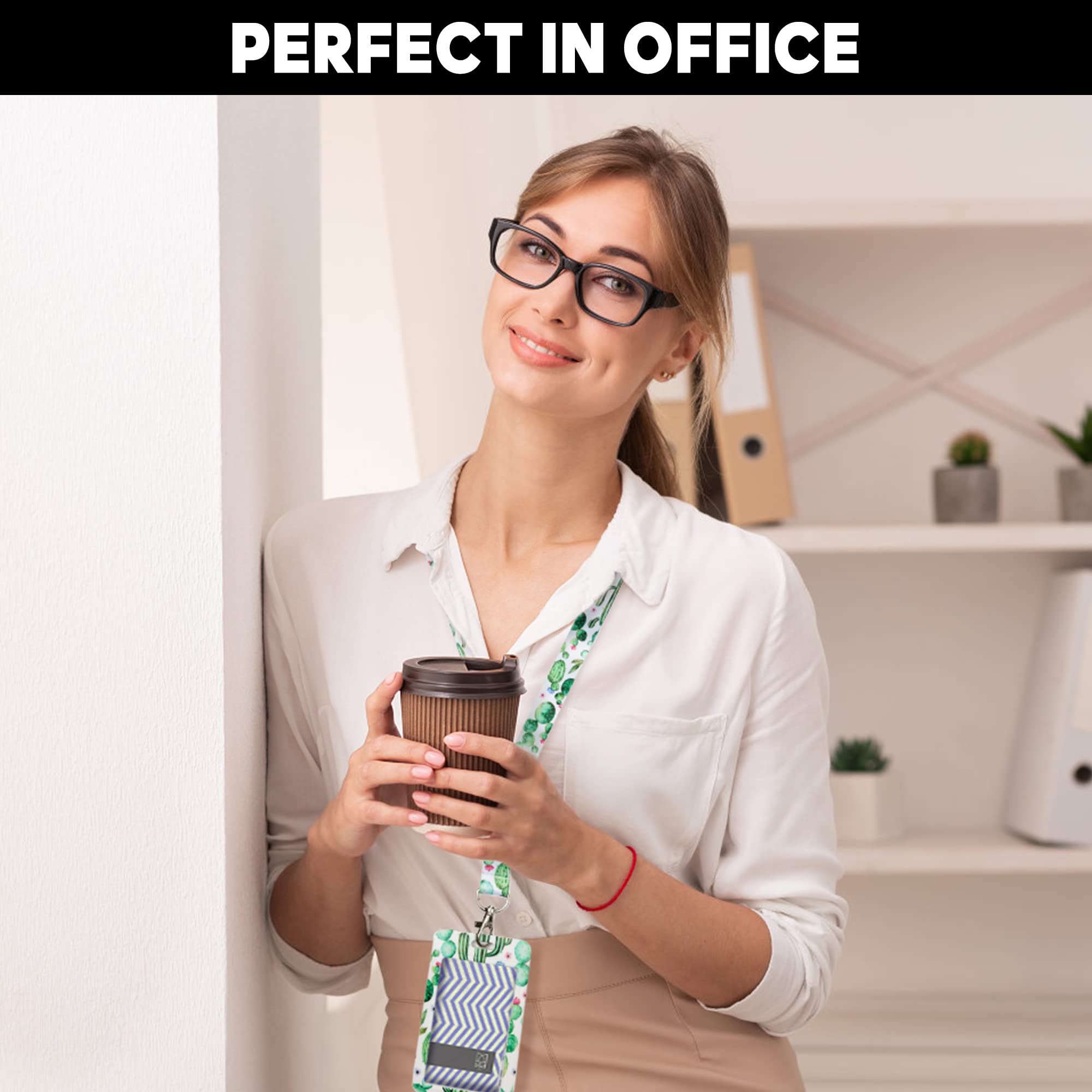 Funny Retractable ID Badge Holder with Lanyard - for Office, School & Work Accessories