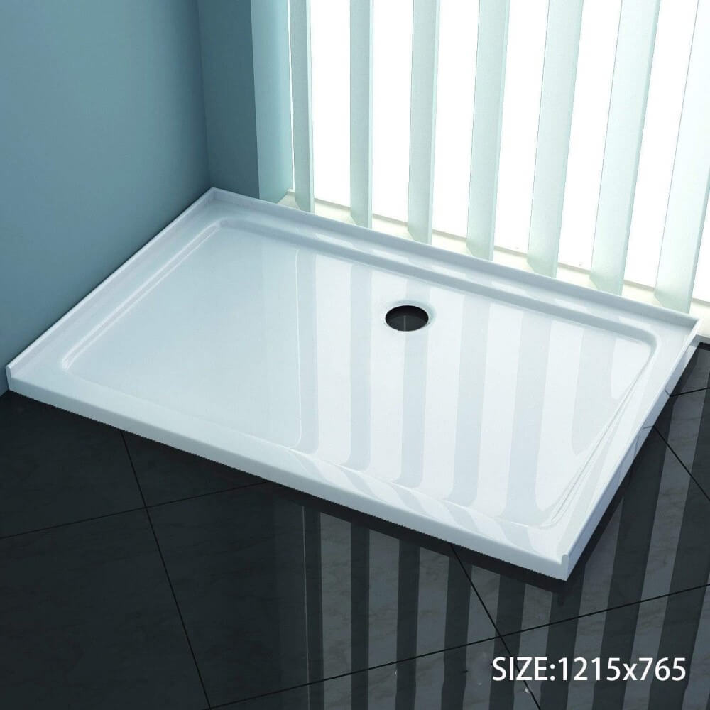 Elegant Rectangular & Square Acrylic Shower Screen Base - Multiple Sizes for Bathroom & Shower Enclosure - Perfect for Modern Bathroom Renovations & Spa-Style Showers