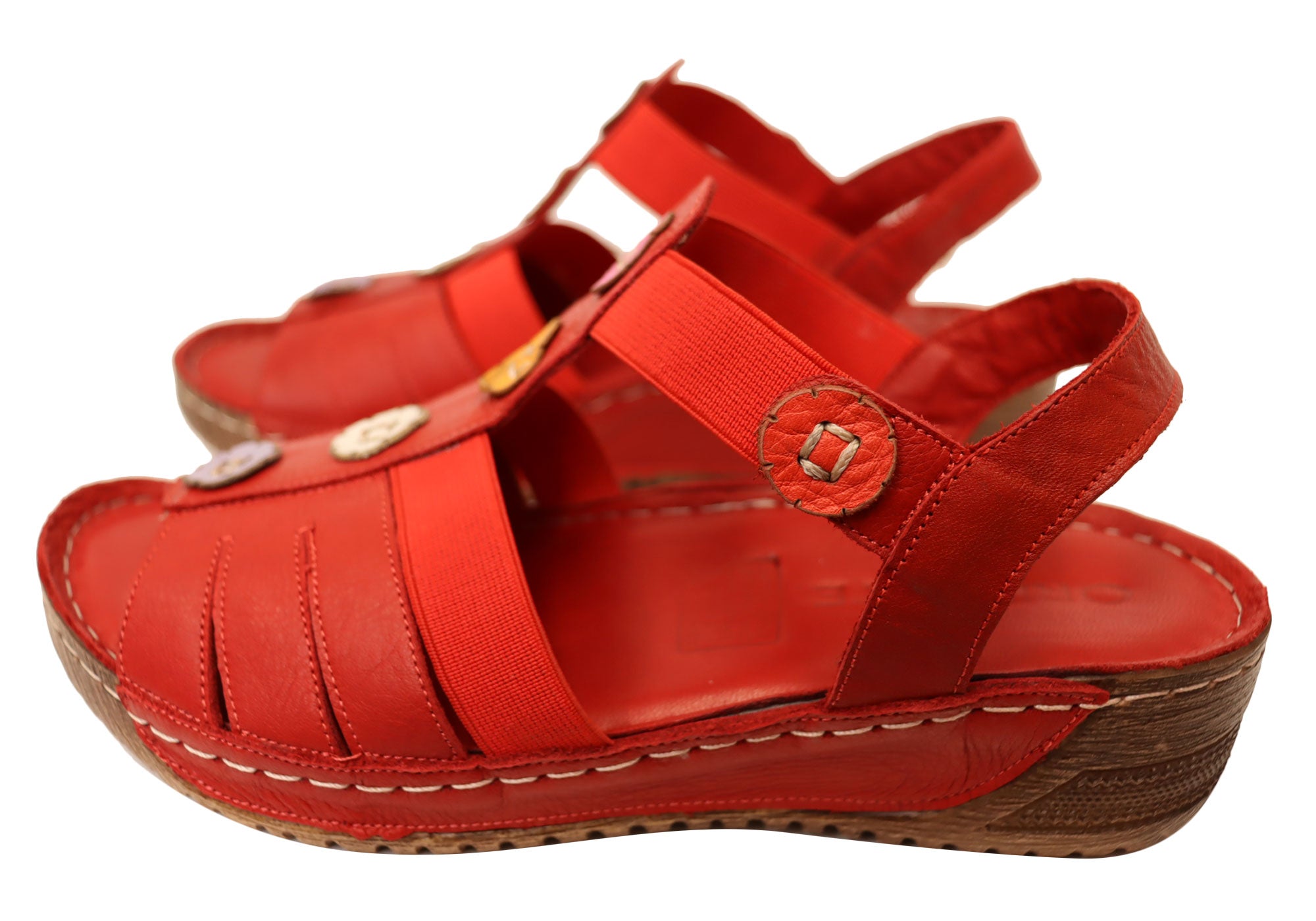 Orizonte Ischia Women's Comfortable Leather Sandals - European Style Summer Walking Shoes for Beach, Vacation & Casual Outings