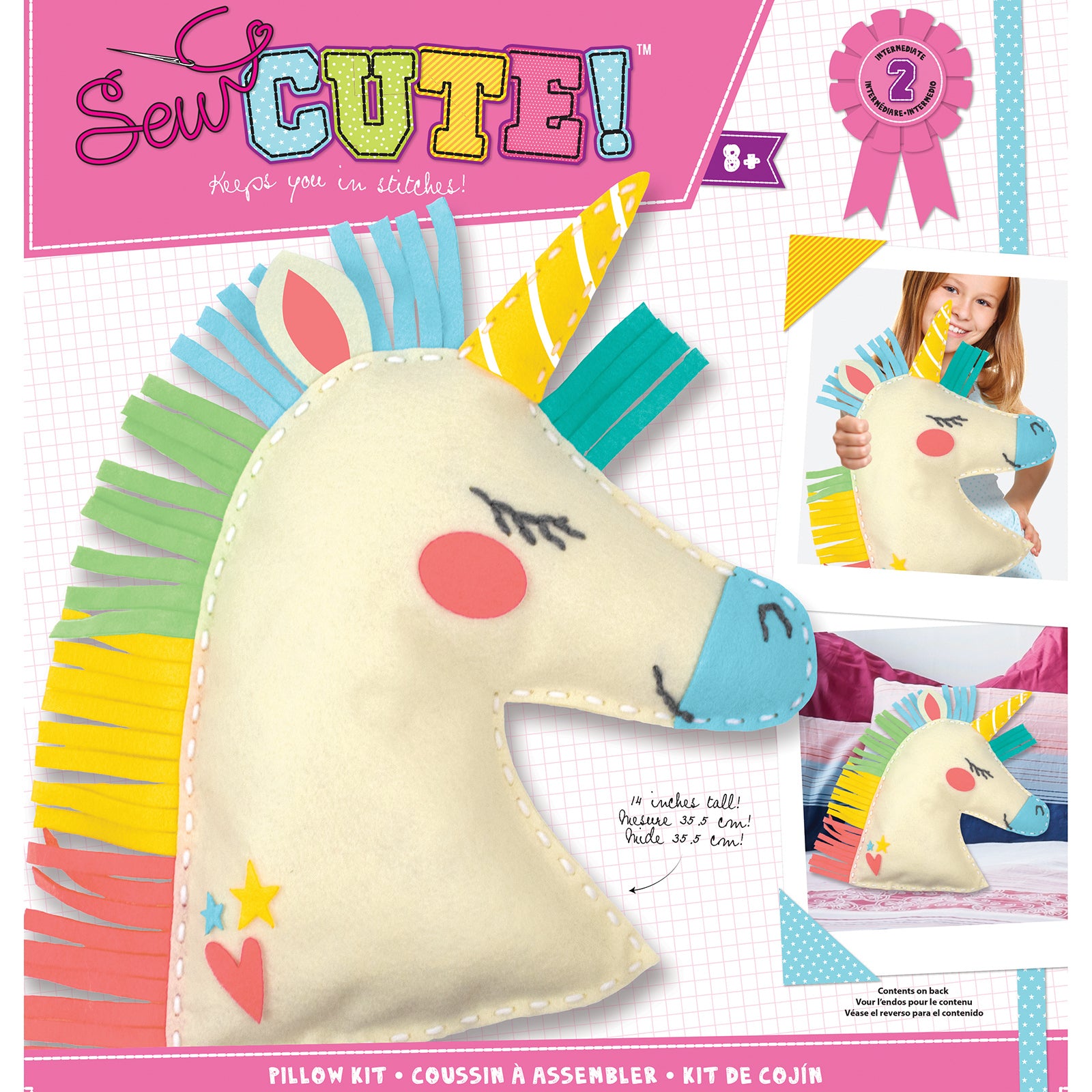 DIY Unicorn Felt Pillow Kit for Kids - Creative Sewing Craft Project for Birthday Gifts & Home Decor (70% OFF) - Perfect for Arts & Crafts, Sleepovers, and Room Decorations