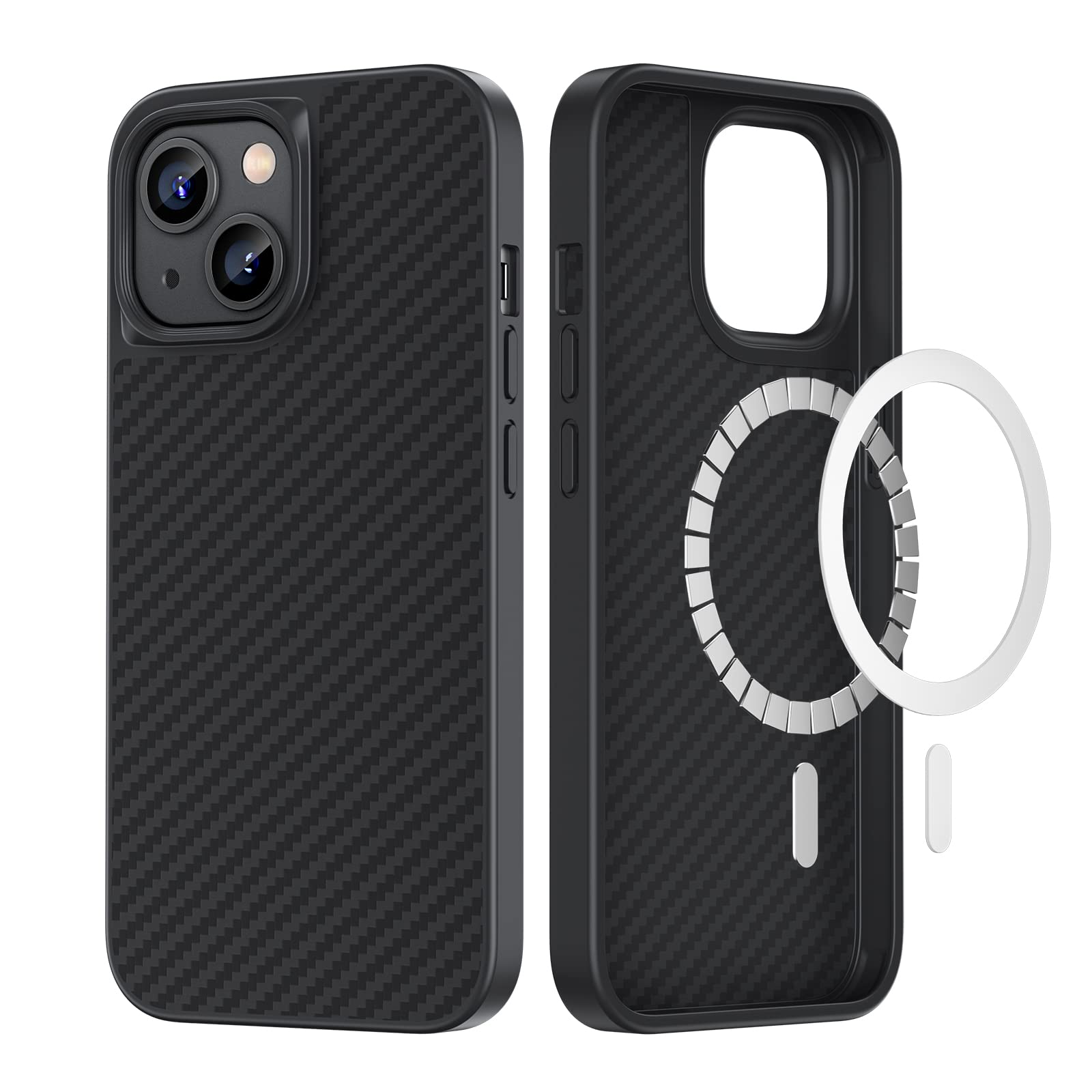 **Benks Aramid Fiber Case for iPhone 13 – Ultra-Thin, Military-Grade Drop Protection with MagSafe Compatibility | Durable & Stylish Carbon Fiber Look | Perfect for Daily Use, Travel & Outdoor Activities**