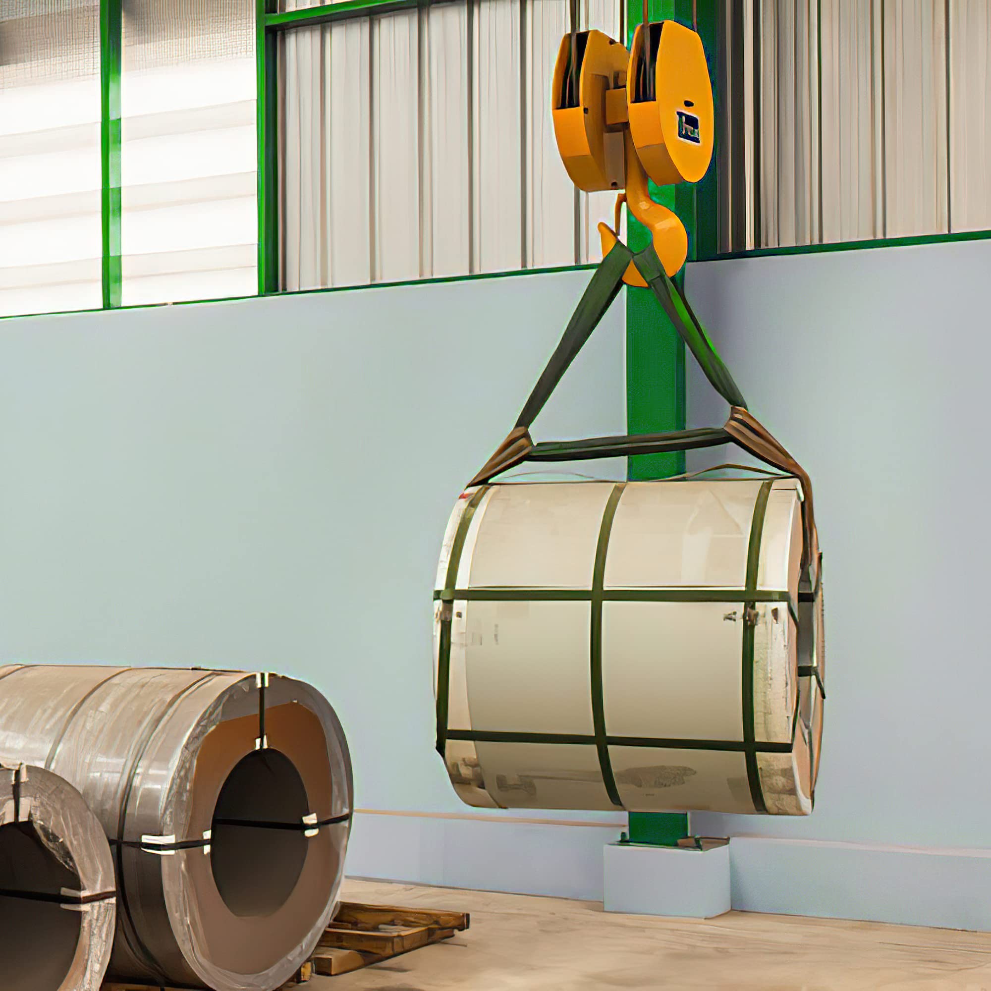 ATERET Heavy Duty Powerlift Blue Polyester Endless Round Sling - 16ft Length, 21,200lb Vertical & 42,400lb Basket Capacity - Industrial Lifting Equipment for Construction, Rigging, and Material Handling