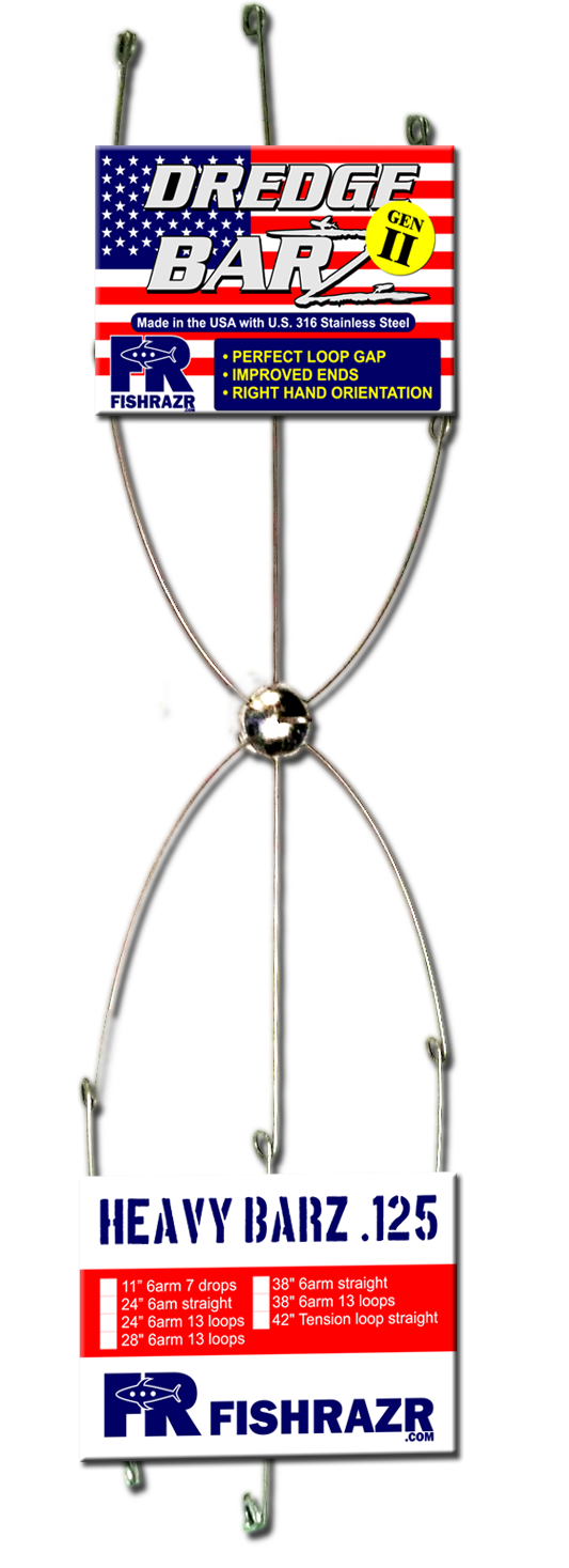 Fish Razr Heavy Dredge BarZ - Premium Fishing Weight for Deep Sea & Freshwater Angling - Perfect for Bass, Catfish & Saltwater Fishing