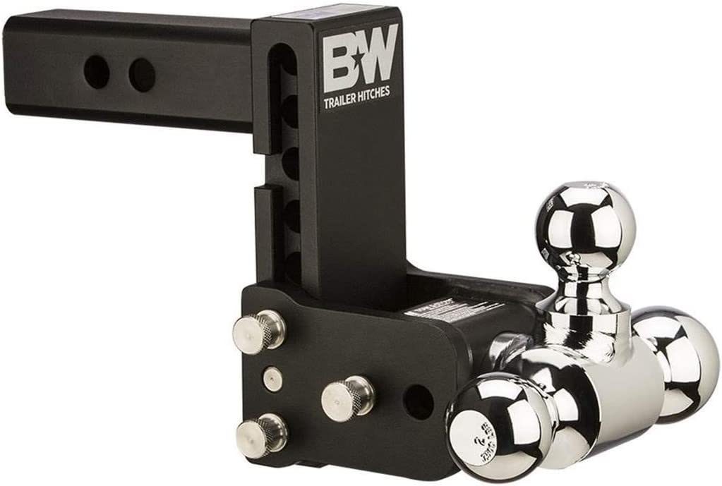 B&W Trailer Hitches Tow & Stow Adjustable Ball Mount for 2
