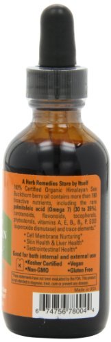 100% Certified Organic Sea Buckthorn Berry Oil - Cold Pressed, 1.76 Oz (Pack of 3) for Skin Care, Hair Growth & Anti-Aging - Natural Face Serum & Moisturizer
