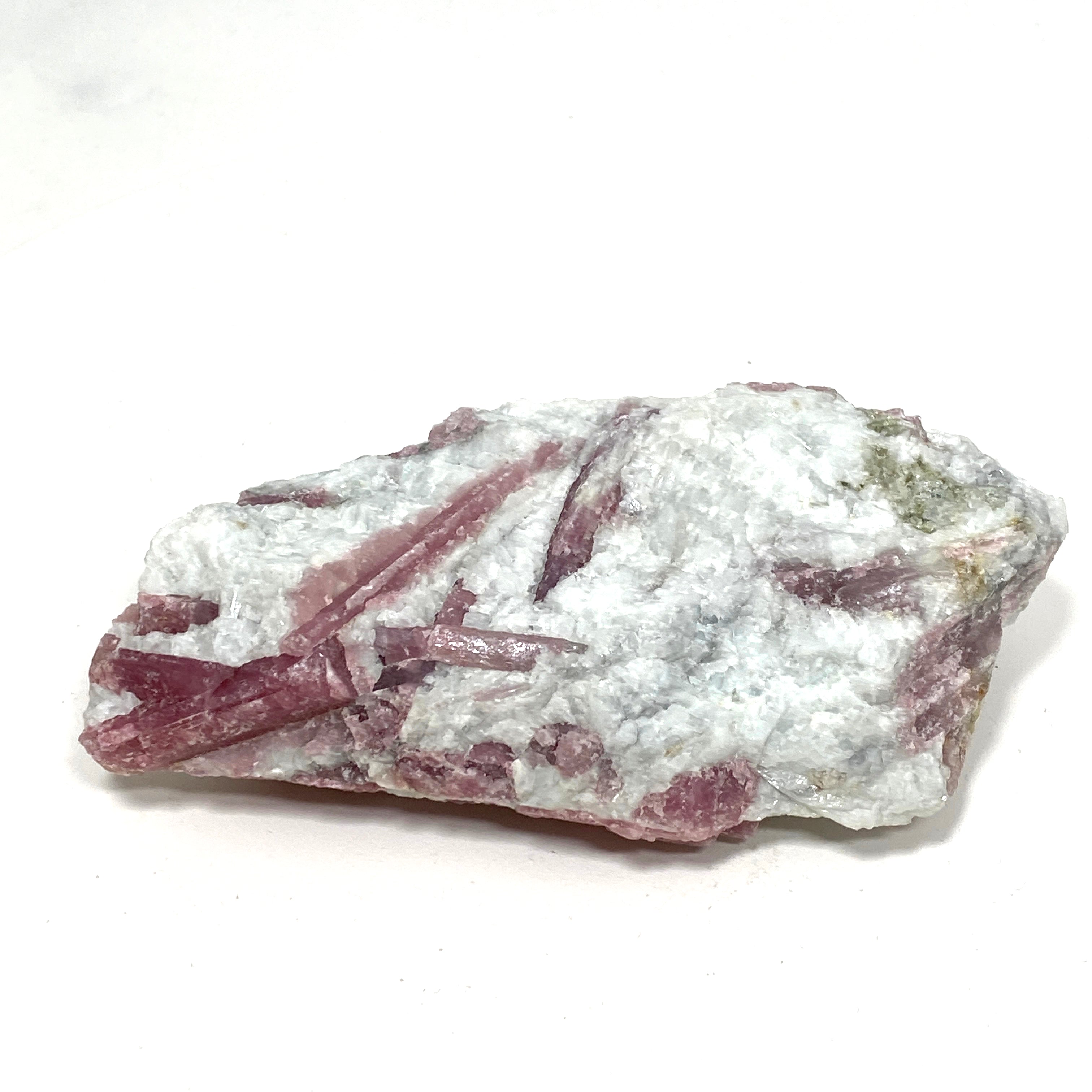 Natural Pink Tourmaline on Quartz Crystal Specimen - PTQ 01 | Healing Stone for Meditation, Reiki & Home Decor