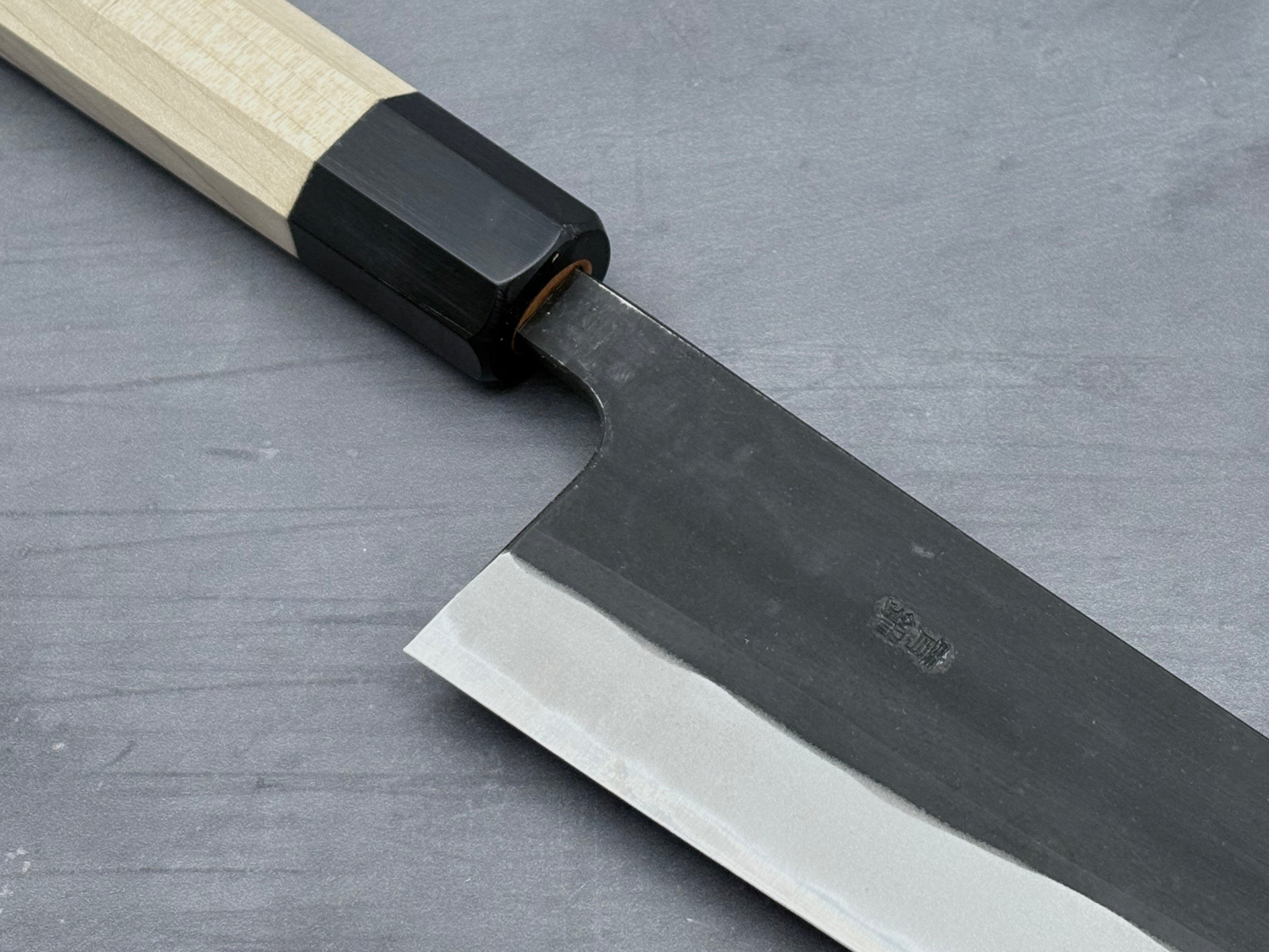 Premium Nakamura Hamono Kaishin Blue #2 Kurouchi Gyuto 240mm Japanese Chef Knife - High Carbon Steel Blade for Professional Cooking & Sushi Preparation